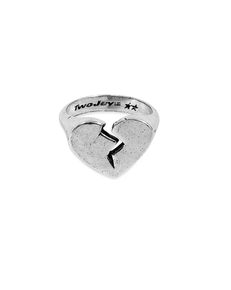 Broken Heart Ring Silver - Image 4
