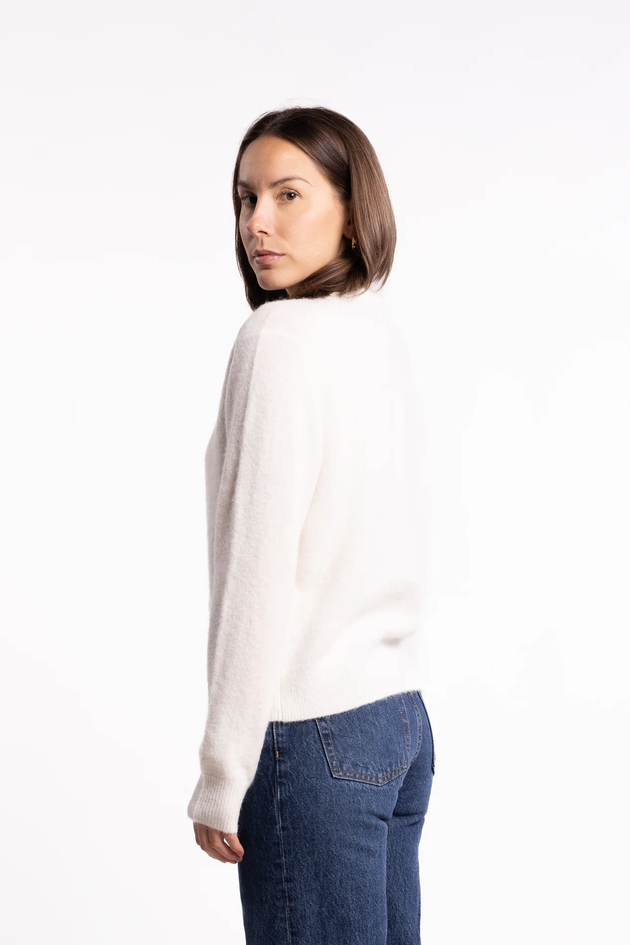 Nor Short Cardigan 7355- Clear Cream - Image 2