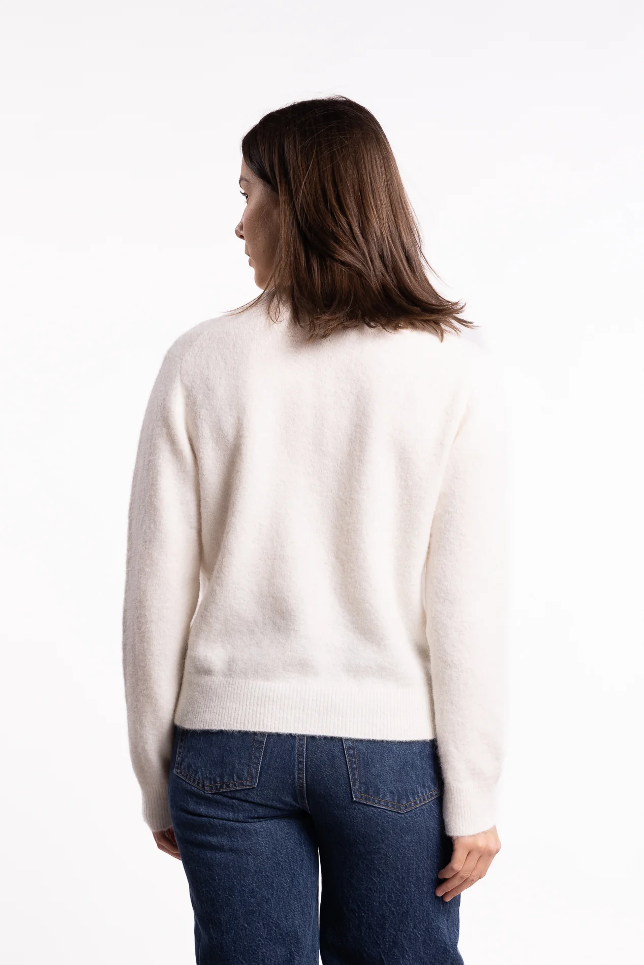 Nor Short Cardigan 7355- Clear Cream - Image 3