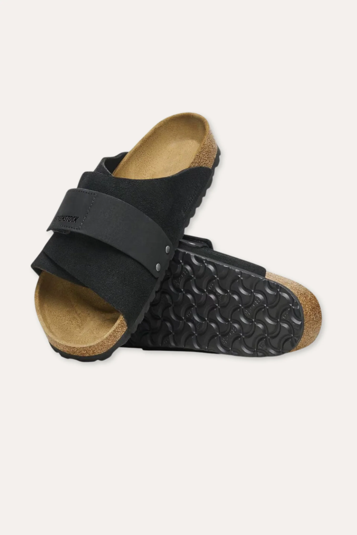 Men's Kyoto Nubuck/Suede Leather Black - Image 2