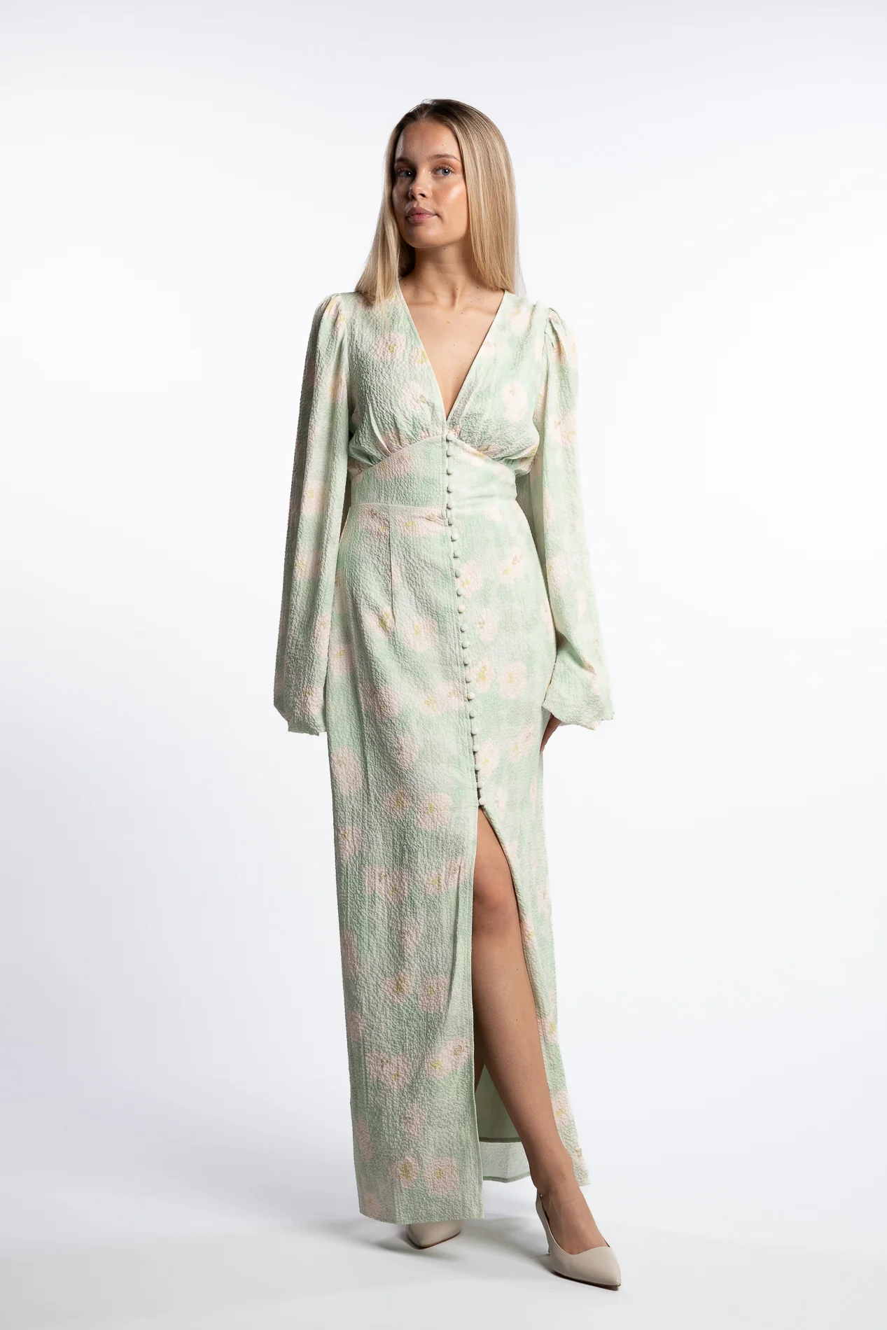 Positano Dress- Pastel Green - Image 3