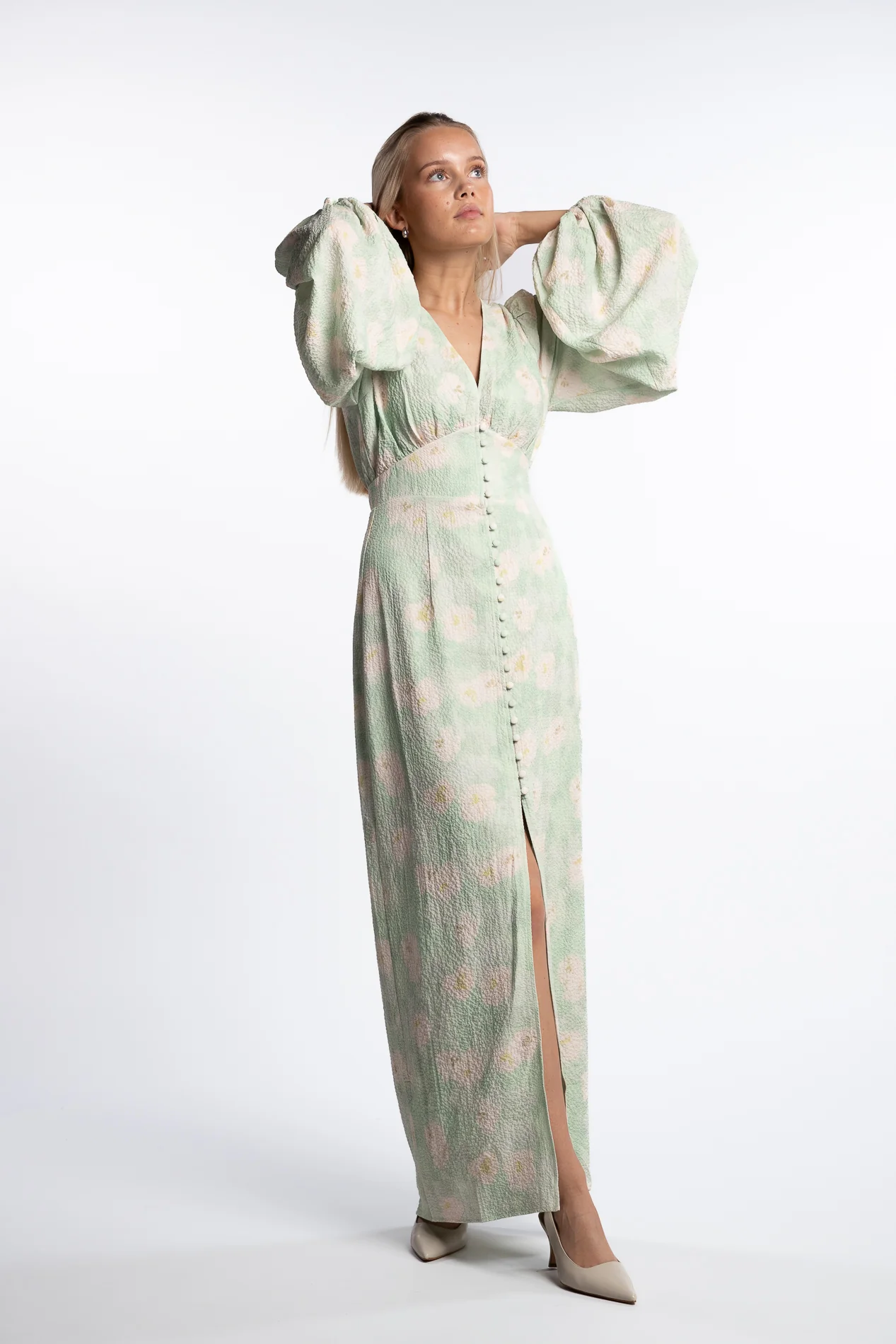 Positano Dress- Pastel Green - Image 4