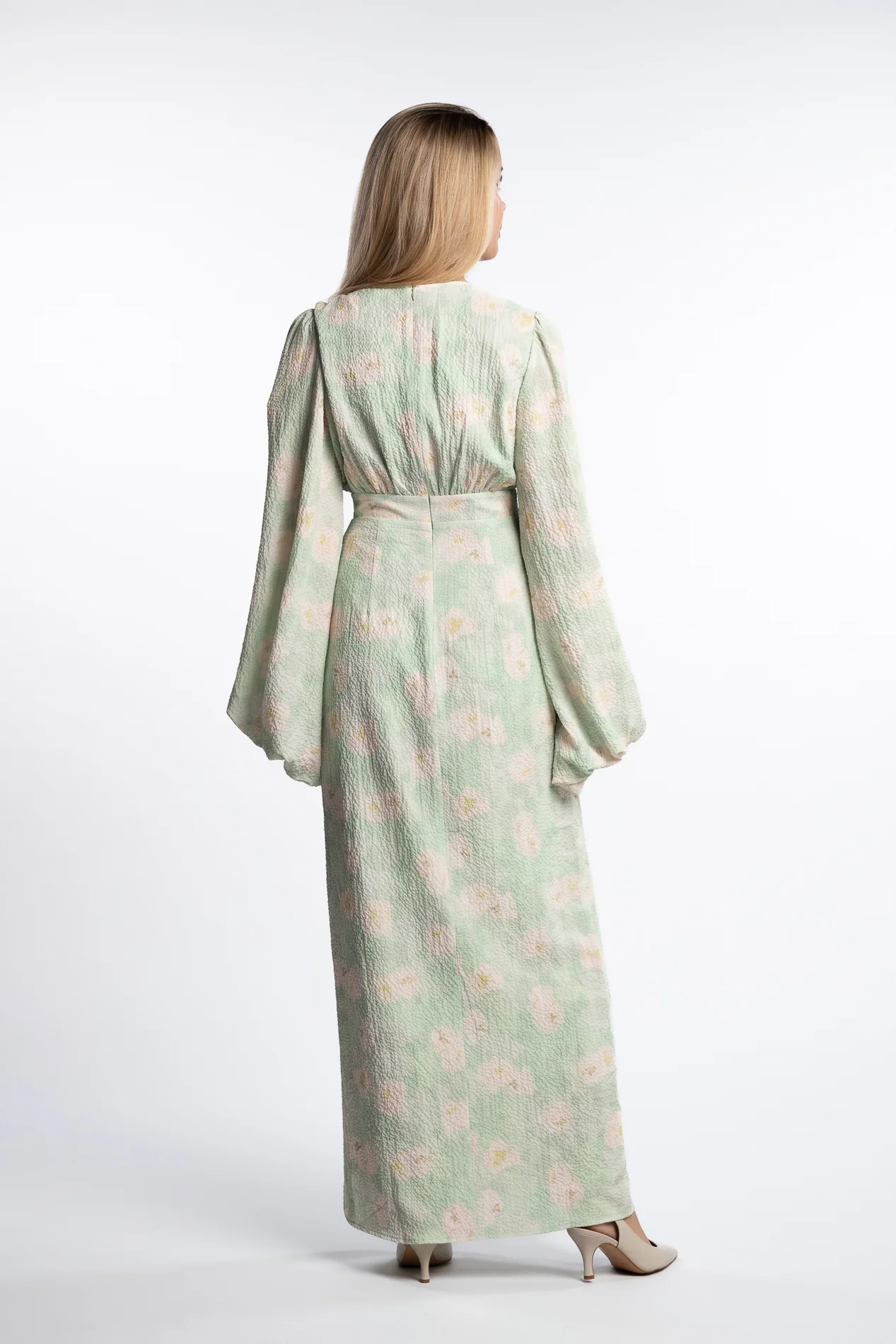 Positano Dress- Pastel Green - Image 8