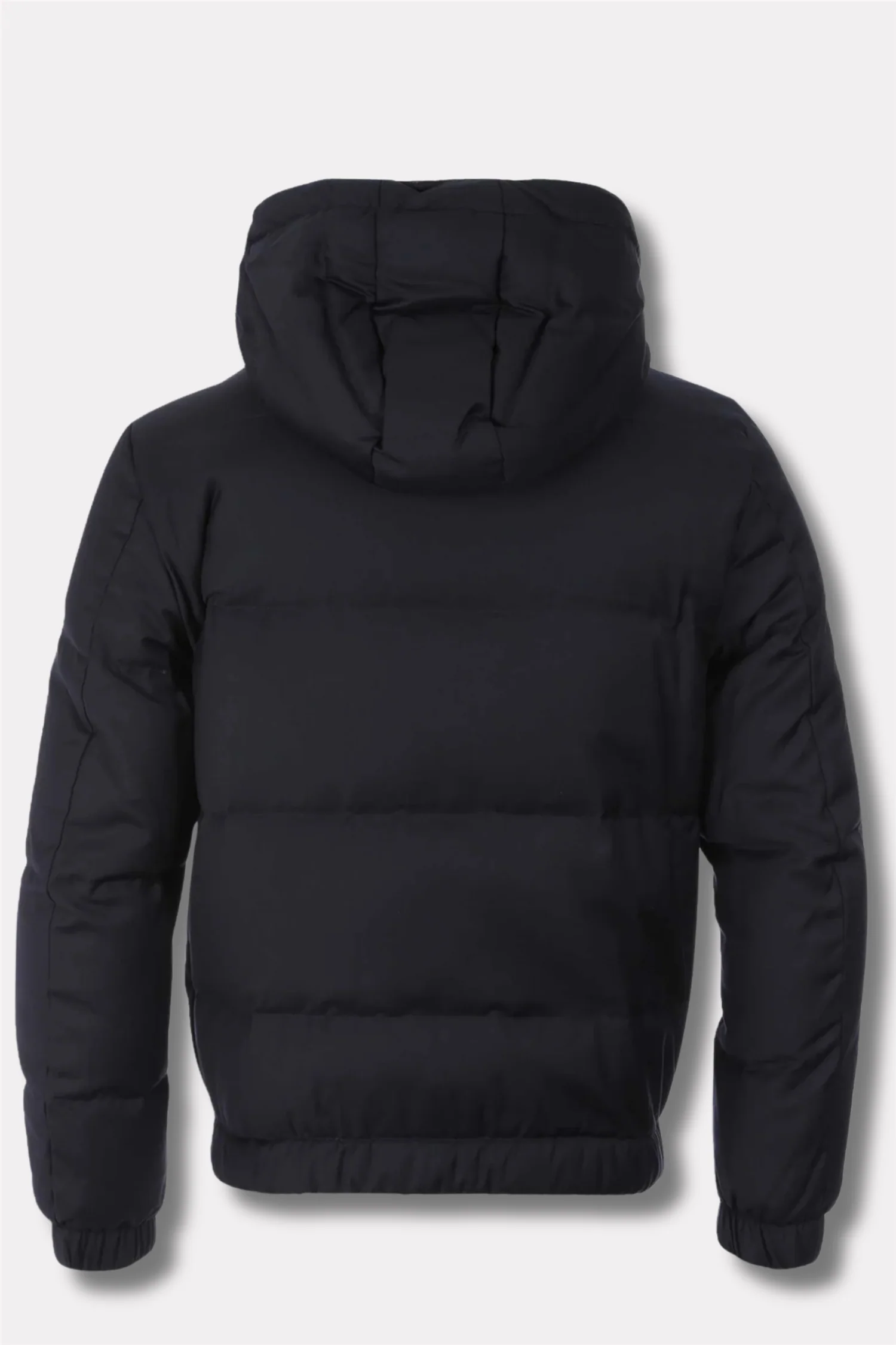 Hooded Down Jacket Navy - Image 2