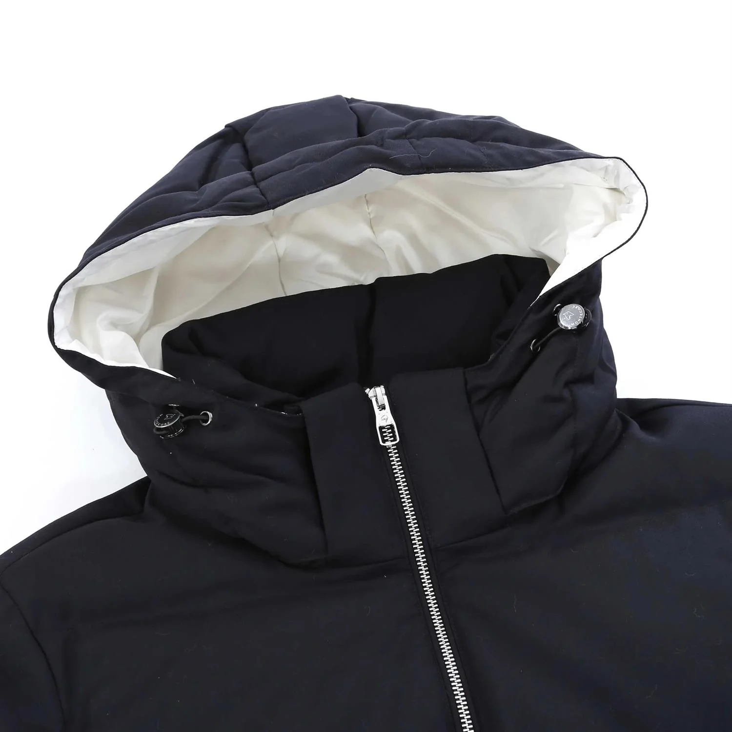 Hooded Down Jacket Navy - Image 3