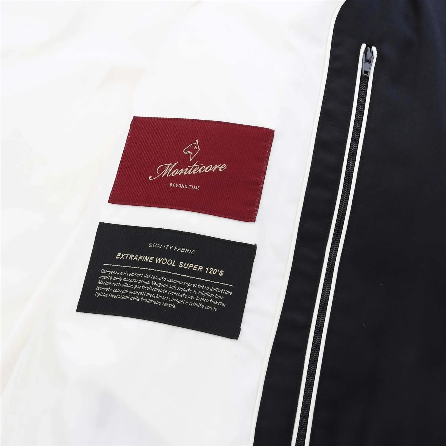 Hooded Down Jacket Navy - Image 7