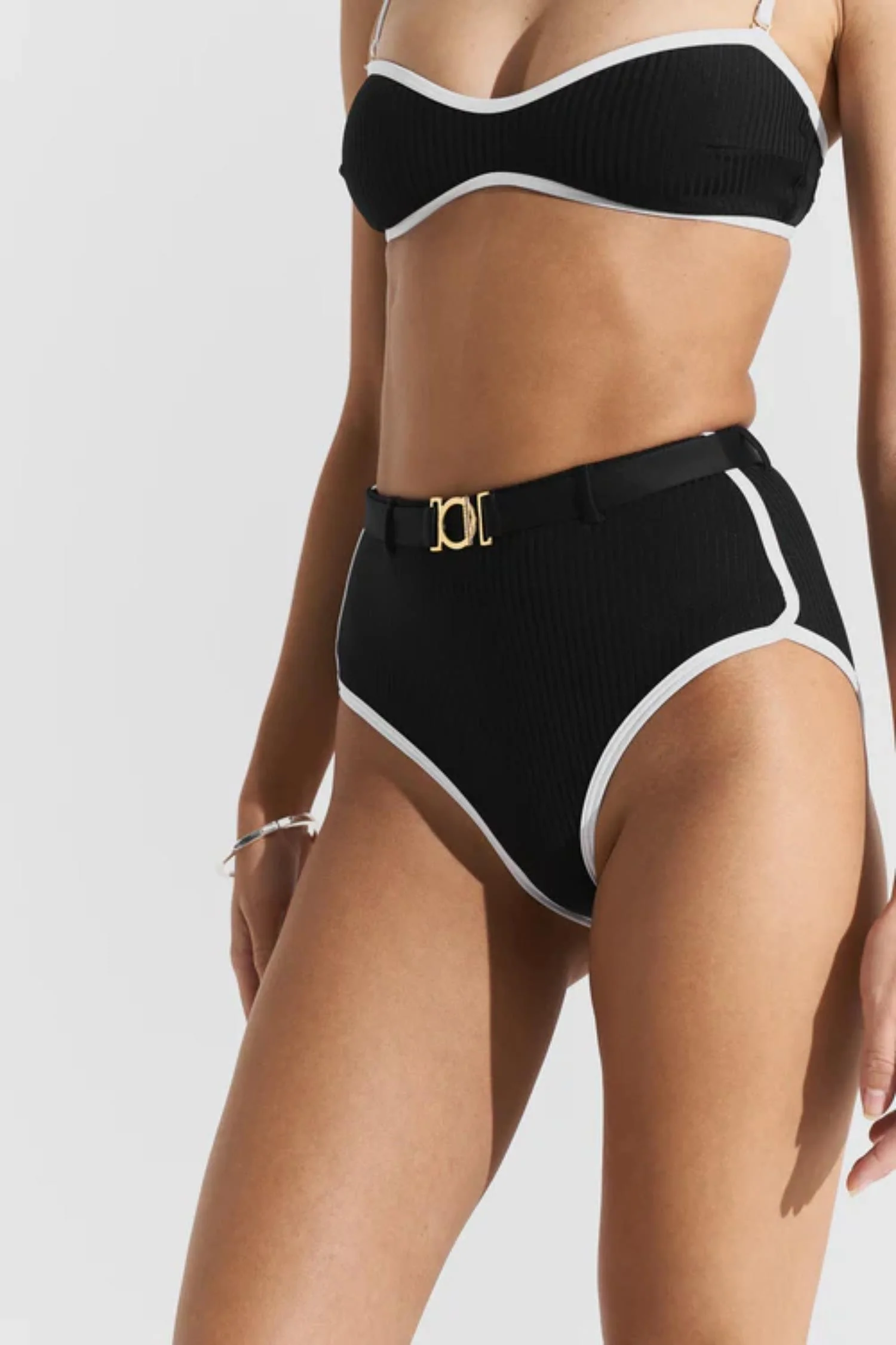 Ribbed Sport Botttom - Black - Image 5