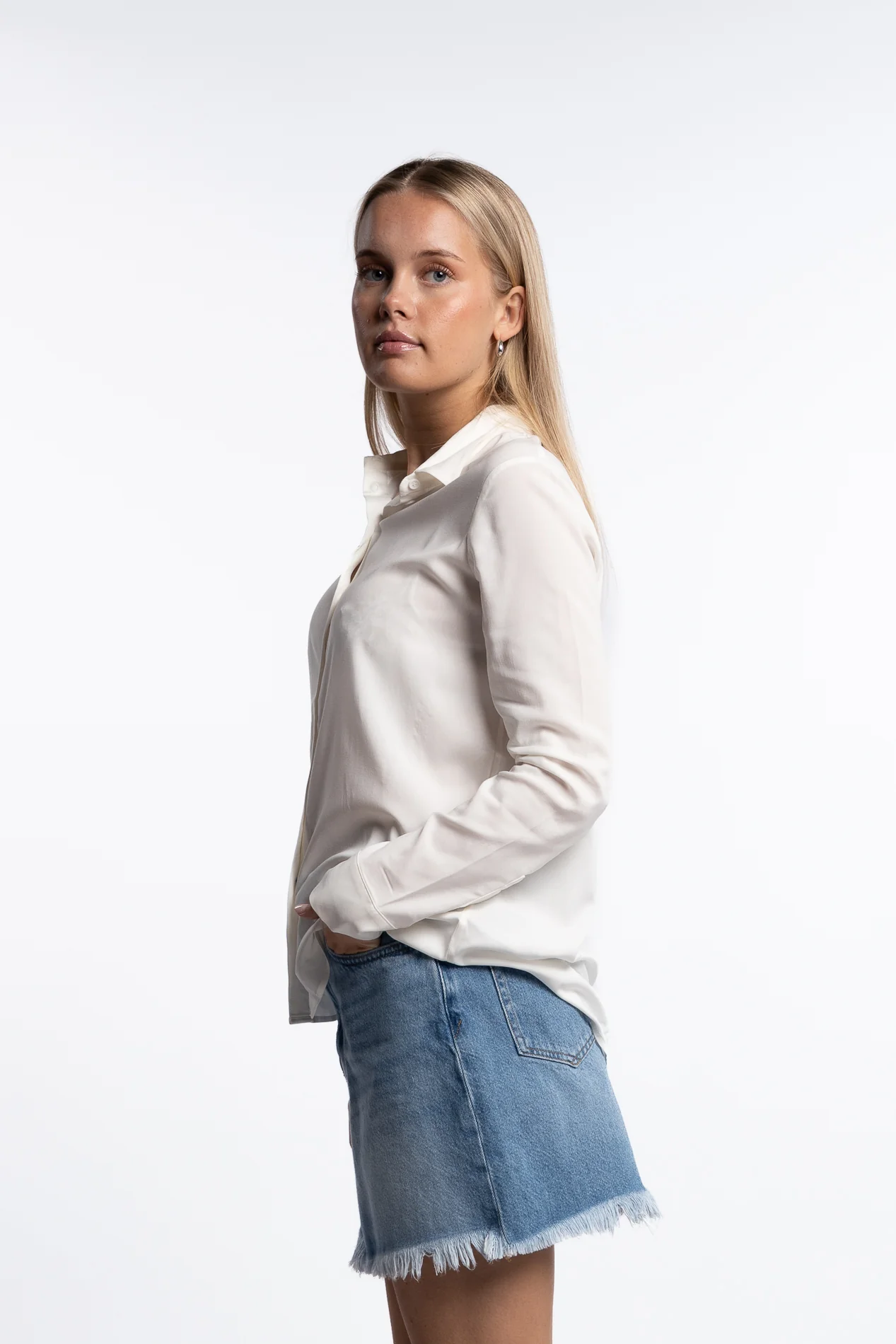 Milly NP Shirt 9942- Clear Cream - Image 4