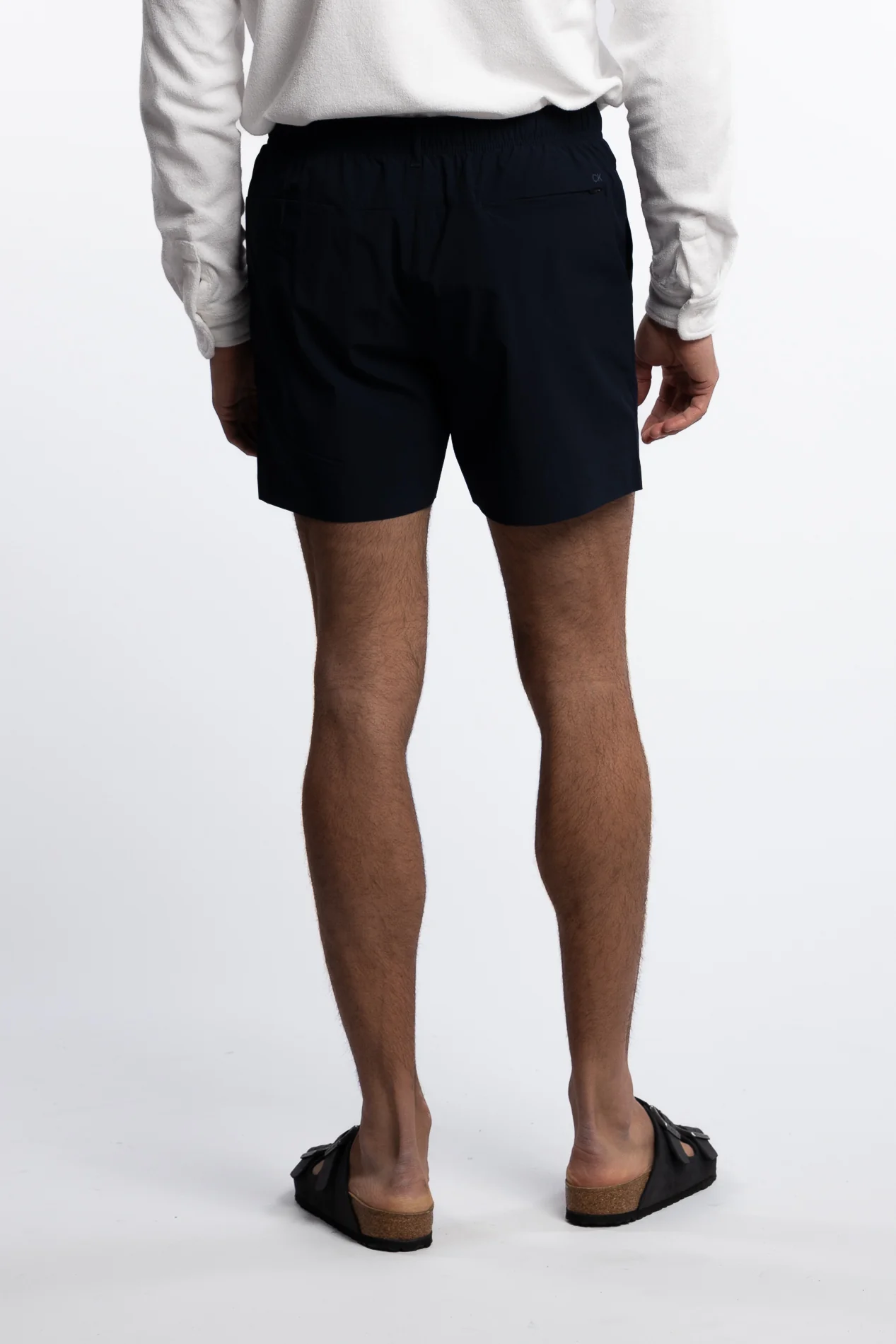 Medium Drawstring Swim Shorts Dark Sapphire - Image 3
