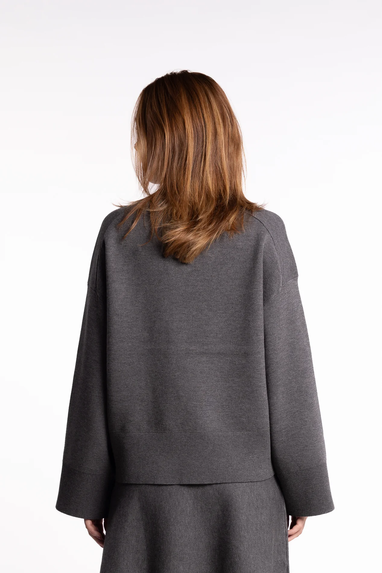 Salula v-neck 15825 - Dark grey - Image 3