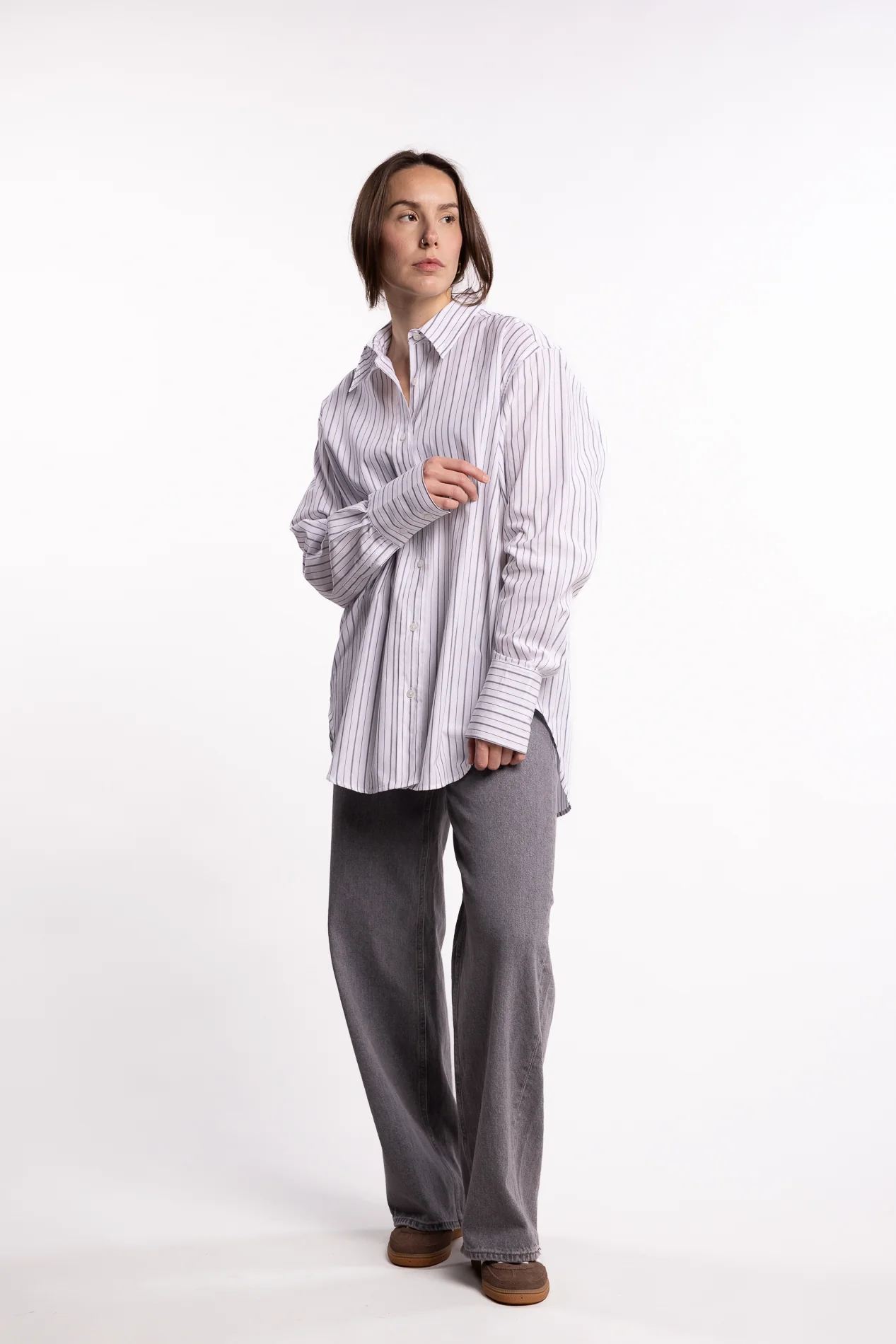 Salovas Shirt 13072 - White Stripe - Image 5