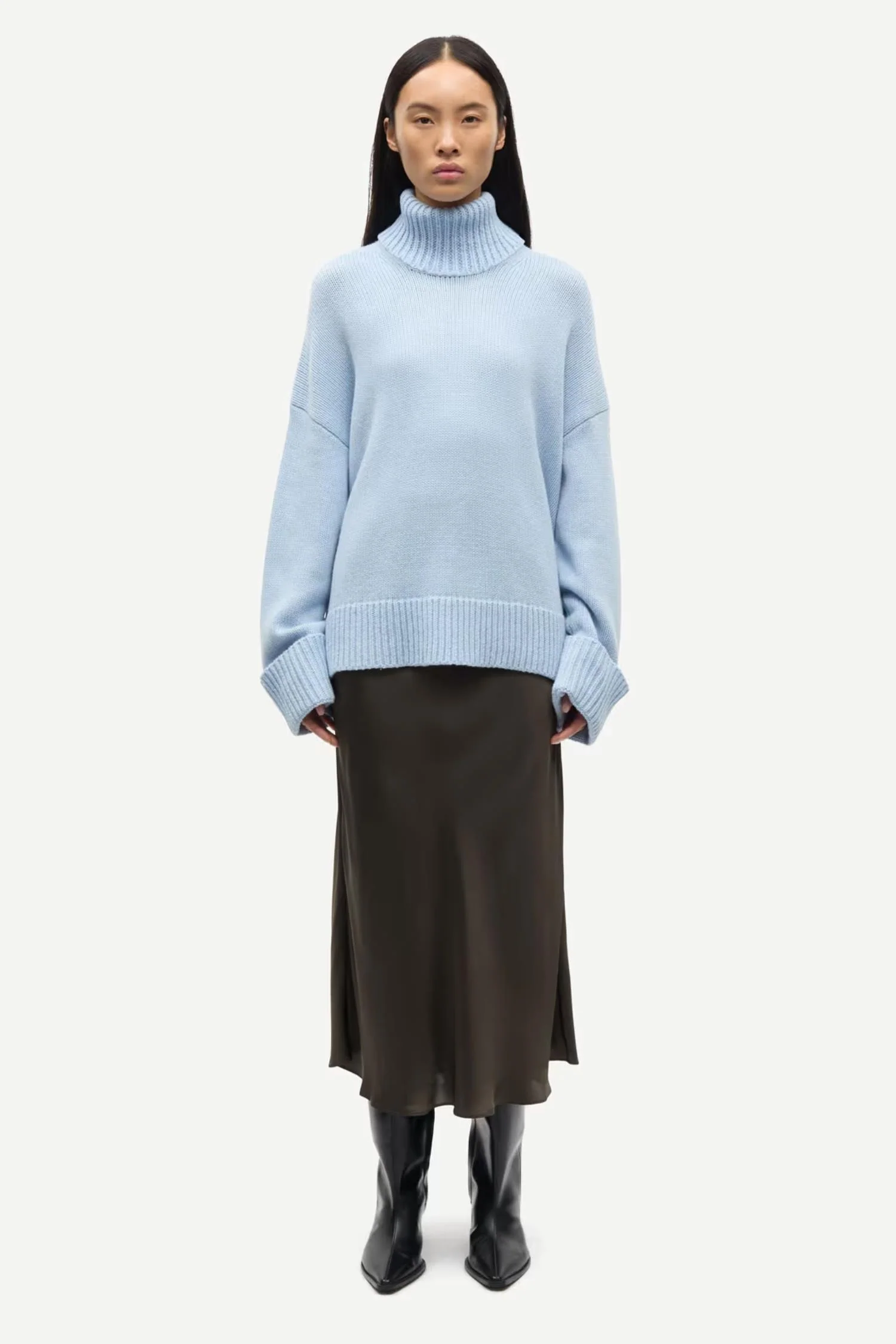 Sakeiku Turtleneck 11250- Cashmere blue - Image 4