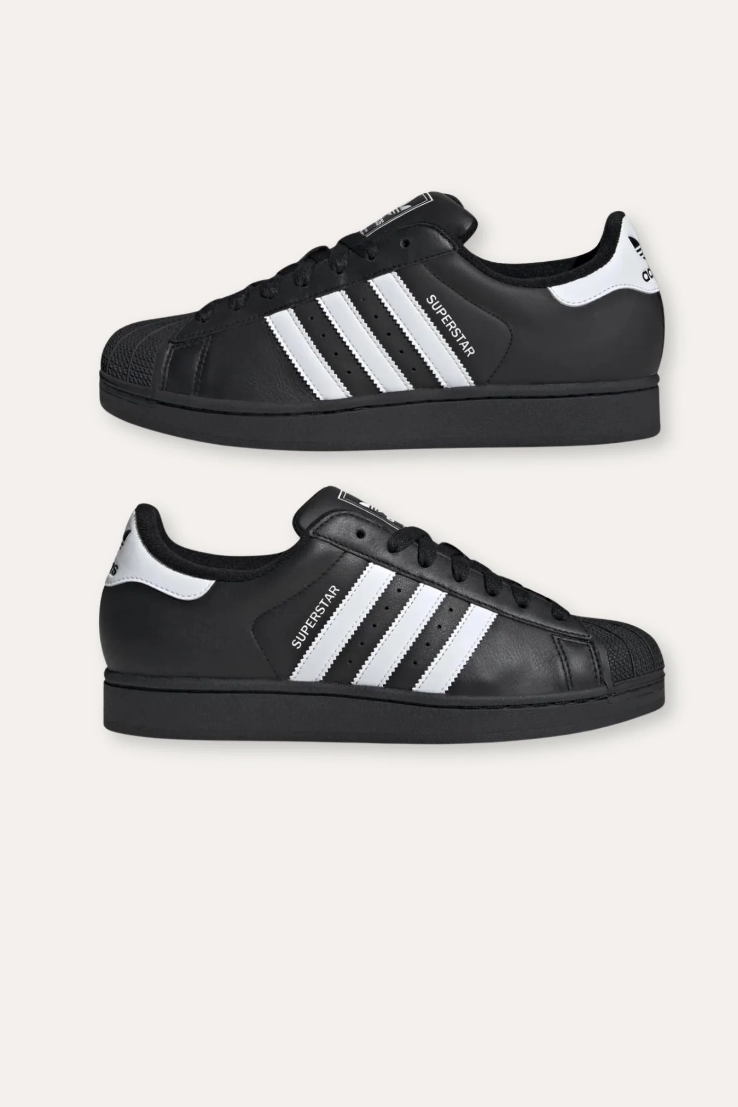 Women's Superstar II- Cblack/Ftwwh- JI0079 - Image 6