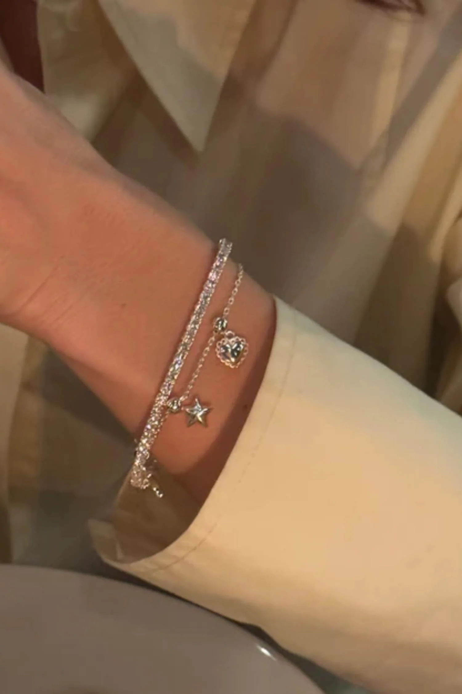 Charm bracelet silver -M/L - Image 3