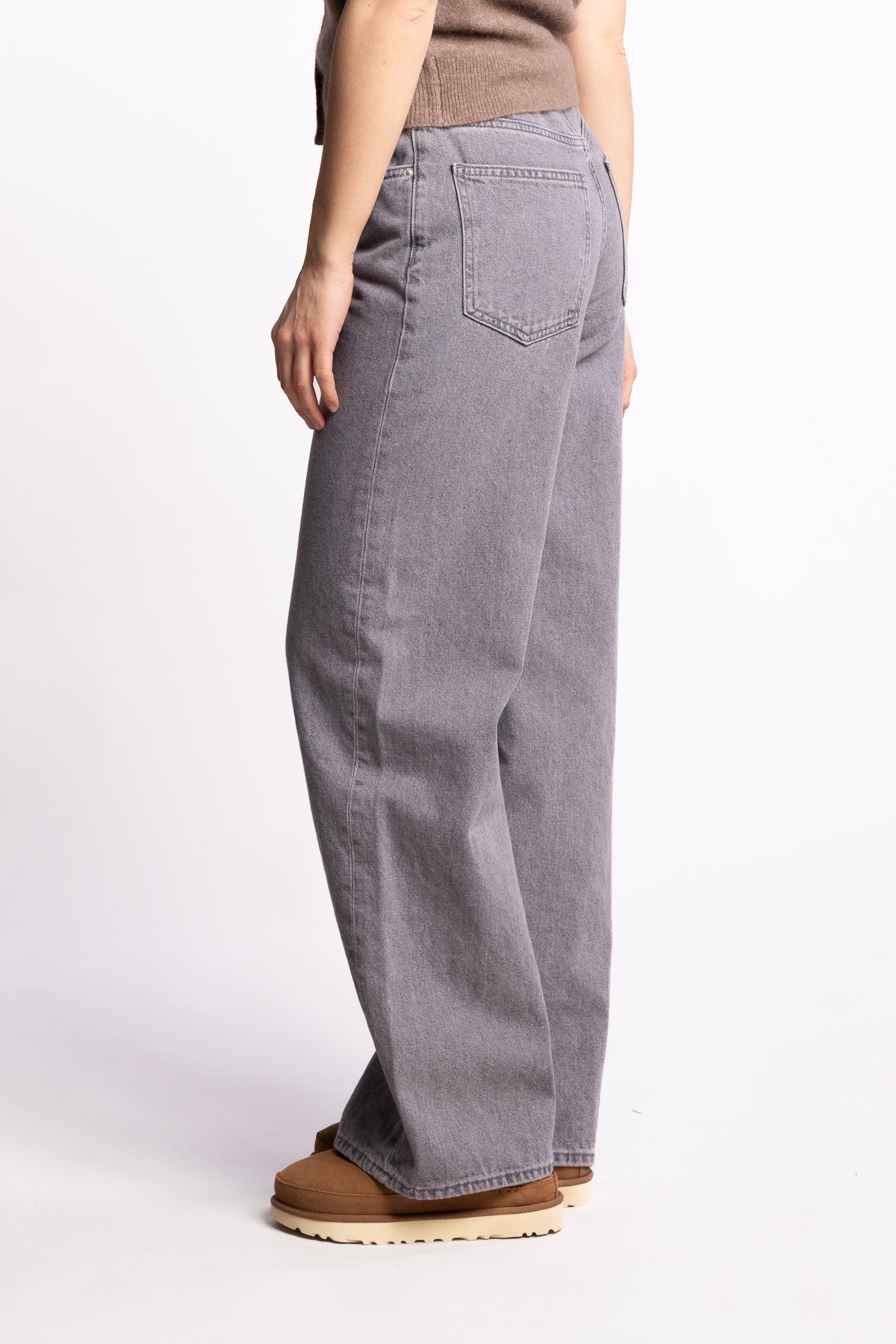 W Wide Jeans - Lt. Grey - Image 2