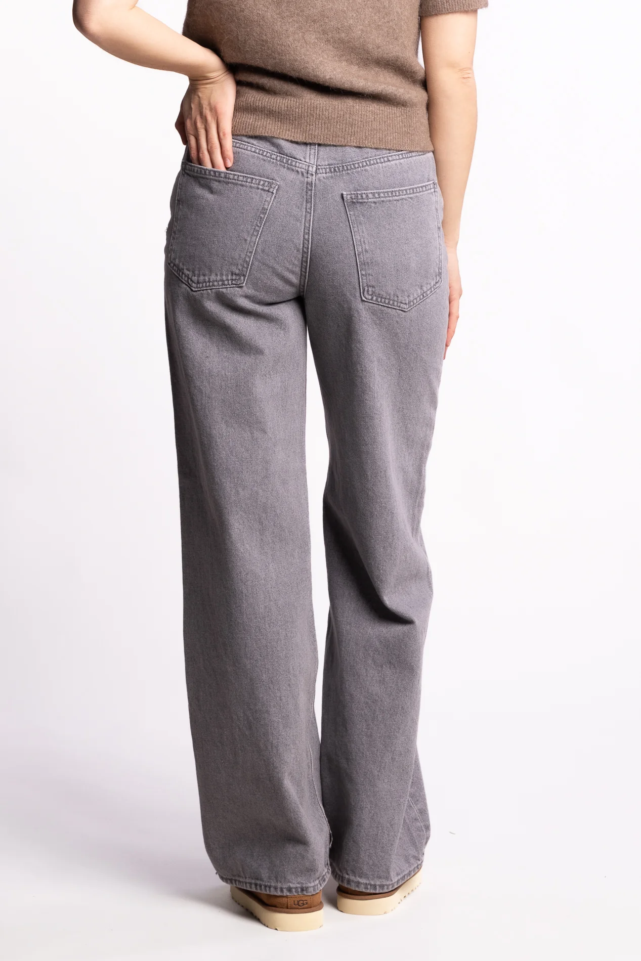 W Wide Jeans - Lt. Grey - Image 3