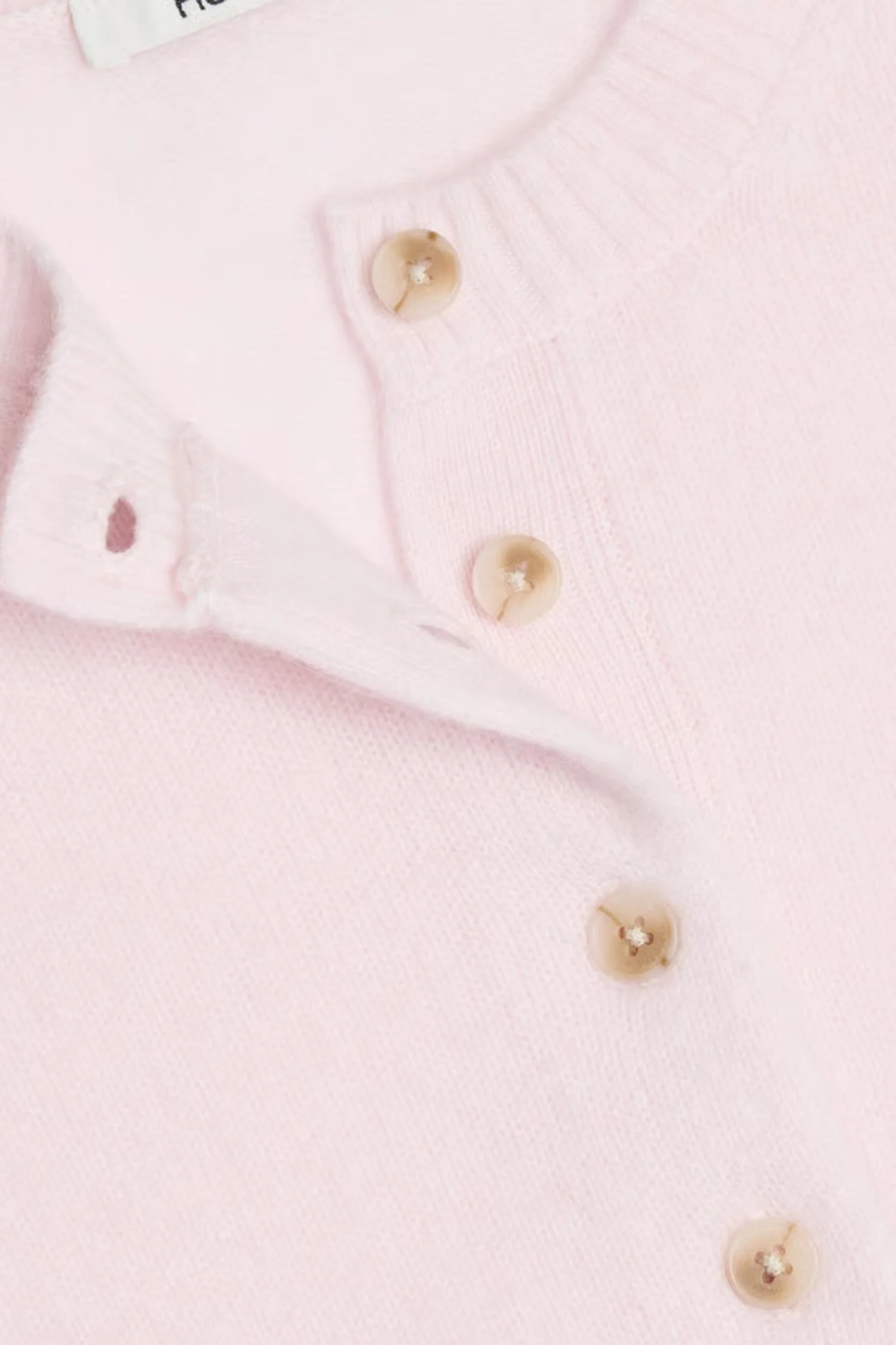 Slim Cashmere Cardigan- Lt. Pink - Image 6