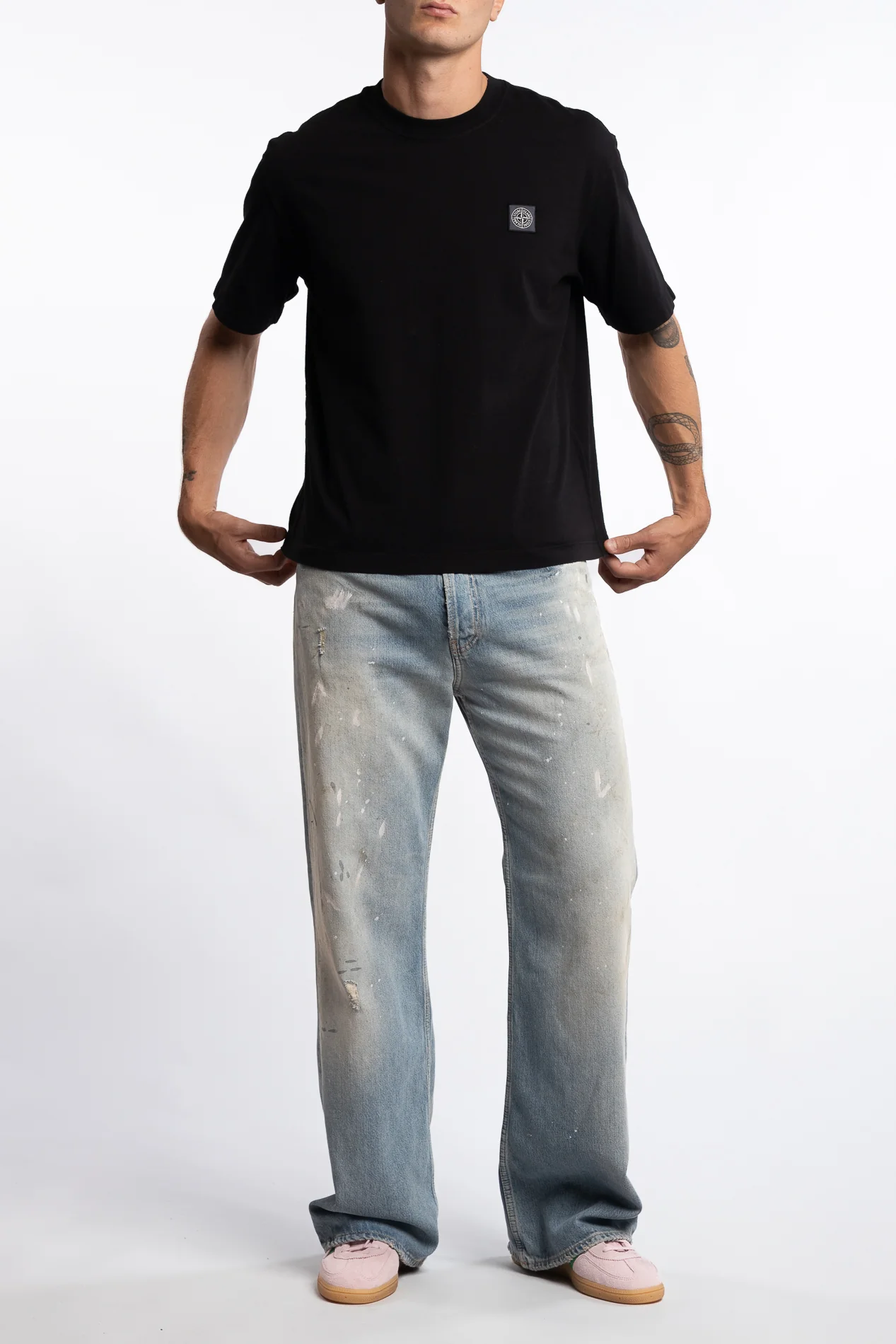 210025 Combed Organic Cotton Jersey Black - Image 4