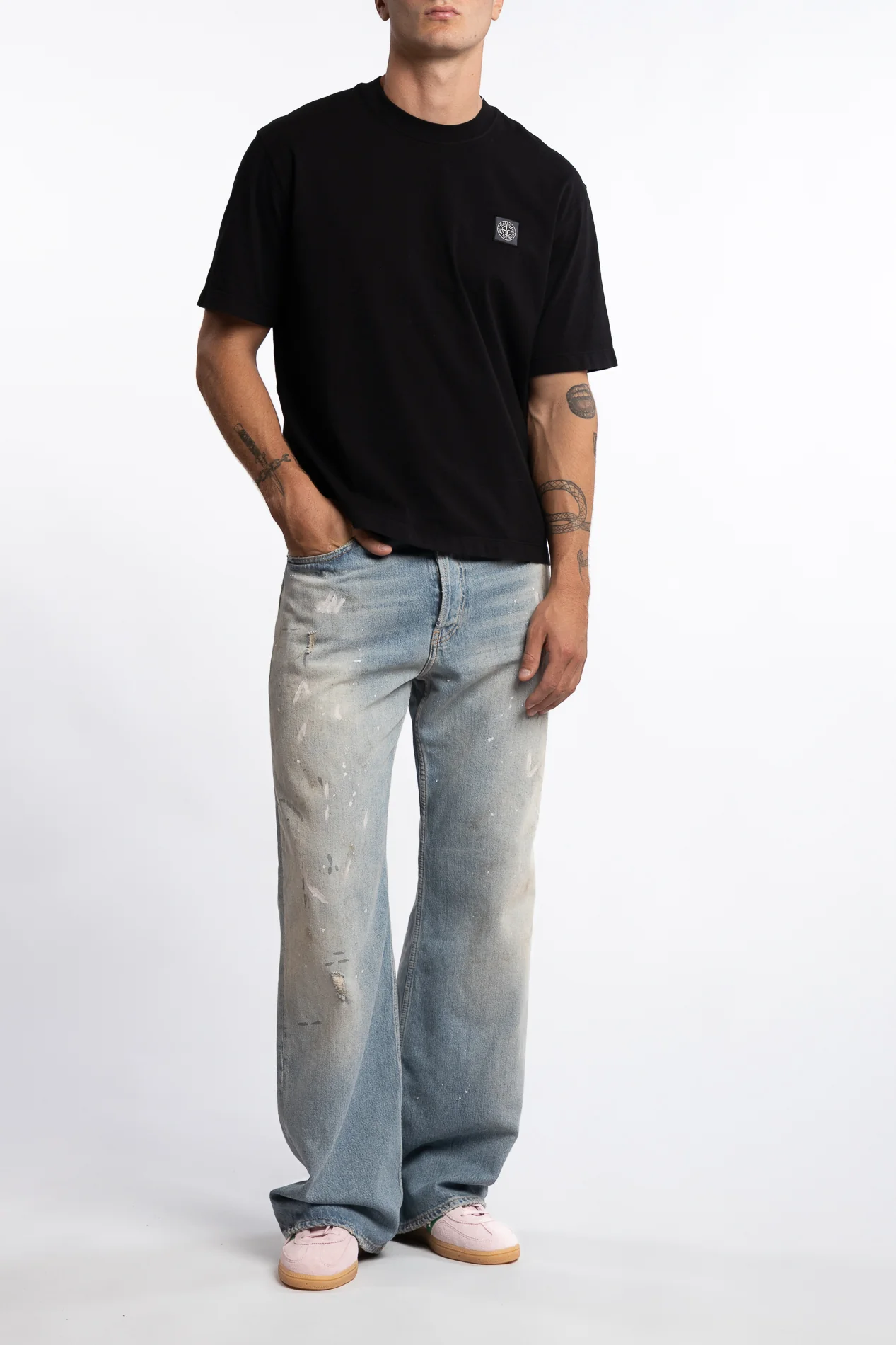 210025 Combed Organic Cotton Jersey Black - Image 5