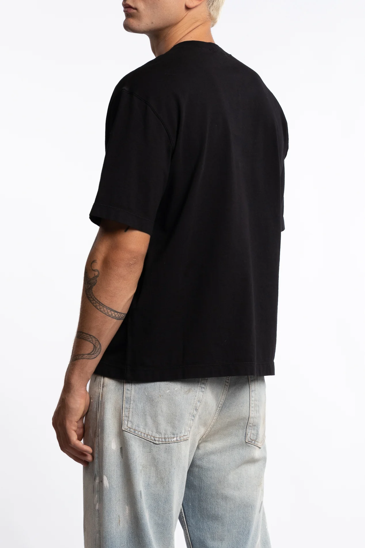 210025 Combed Organic Cotton Jersey Black - Image 7