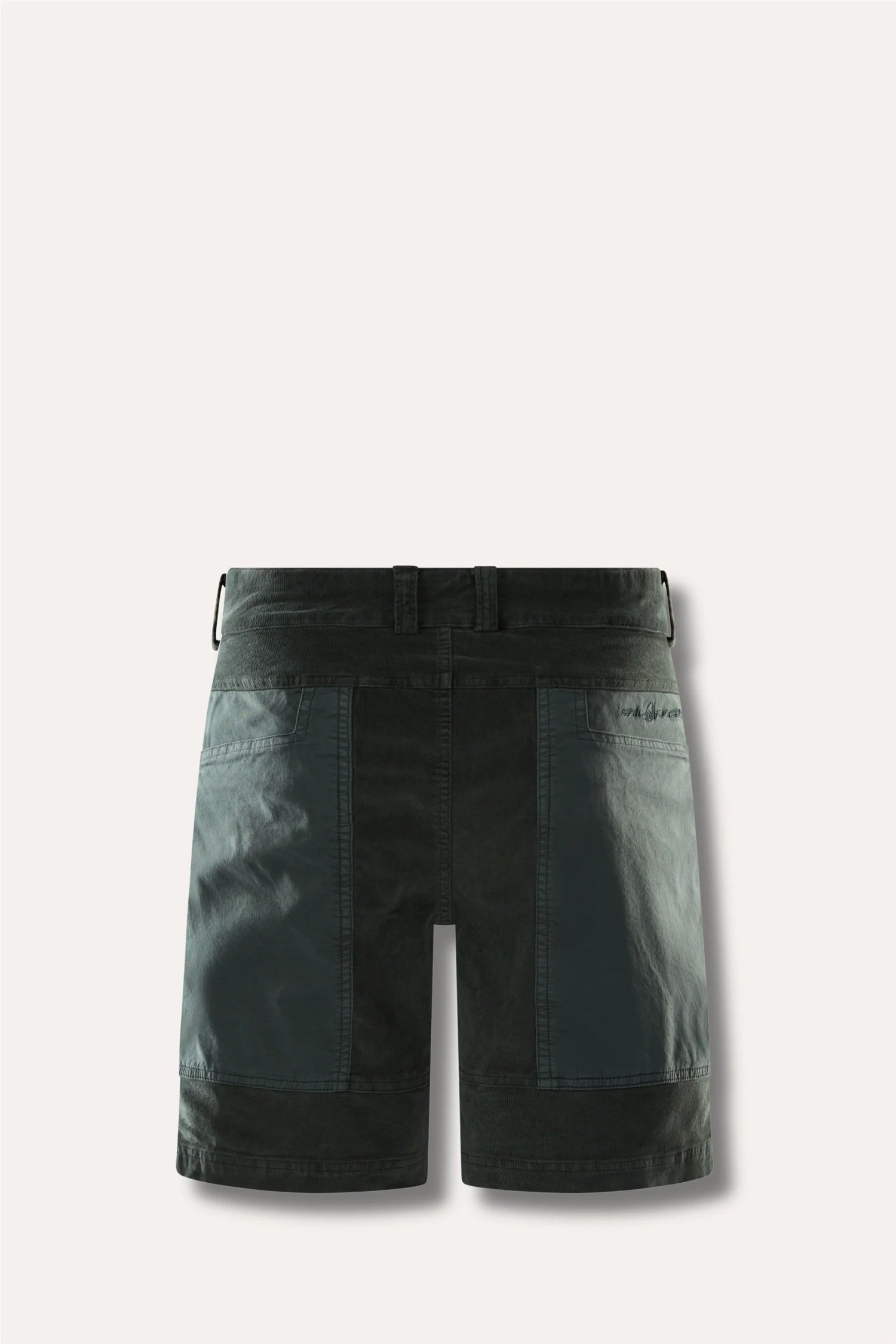 Blocked Corduroy Shorts Aurora Green - Image 2