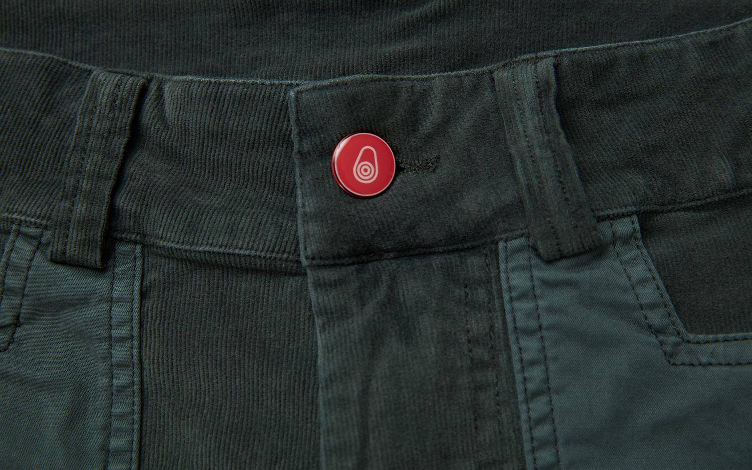 Blocked Corduroy Shorts Aurora Green - Image 3
