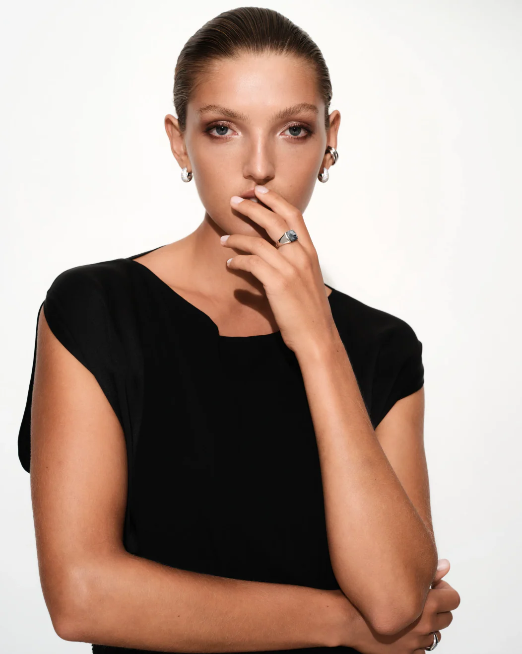 Women's Kay Ring Larvikite - Image 4