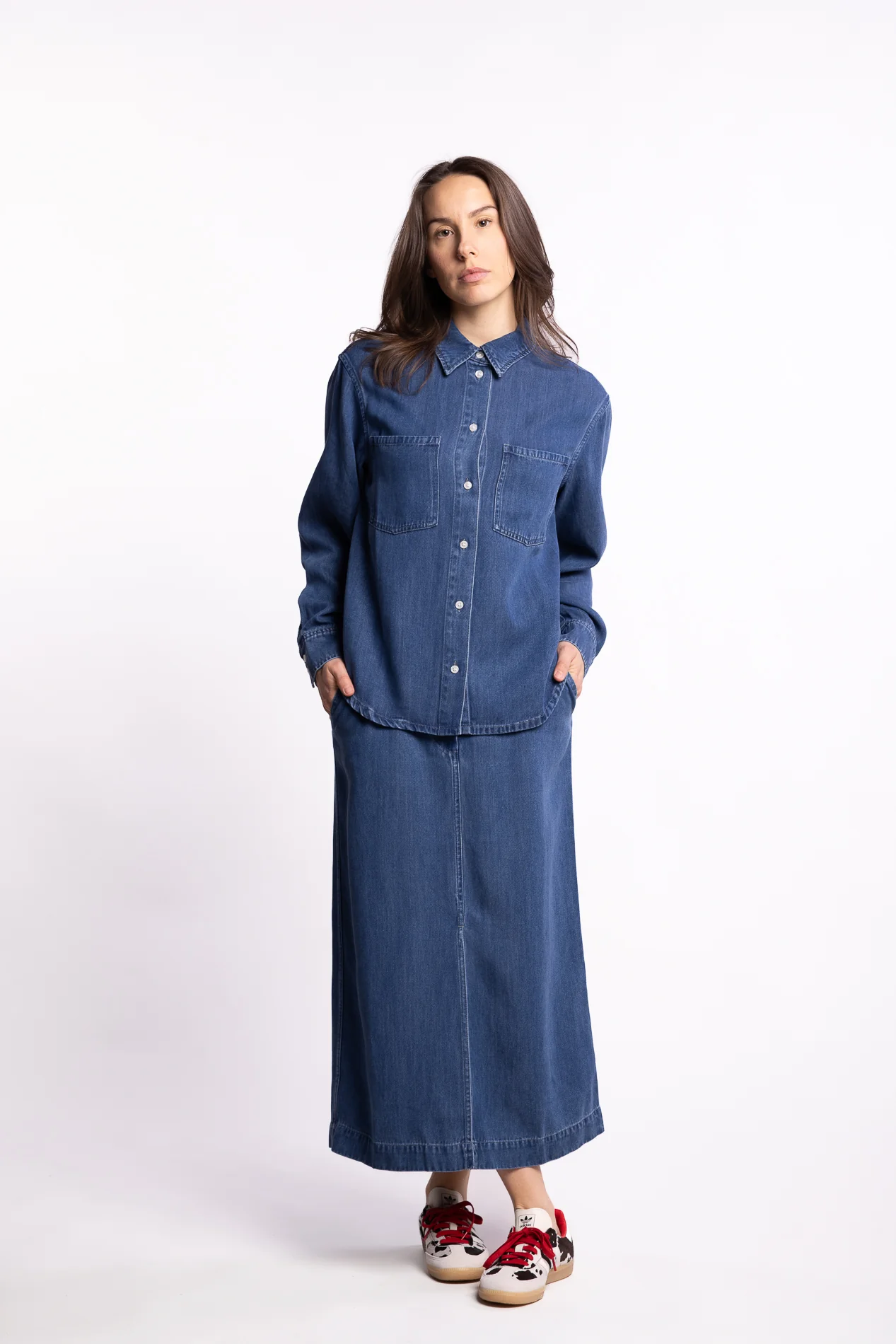 Satoves Skirt 15645 - Medium Denim Blue - Image 10