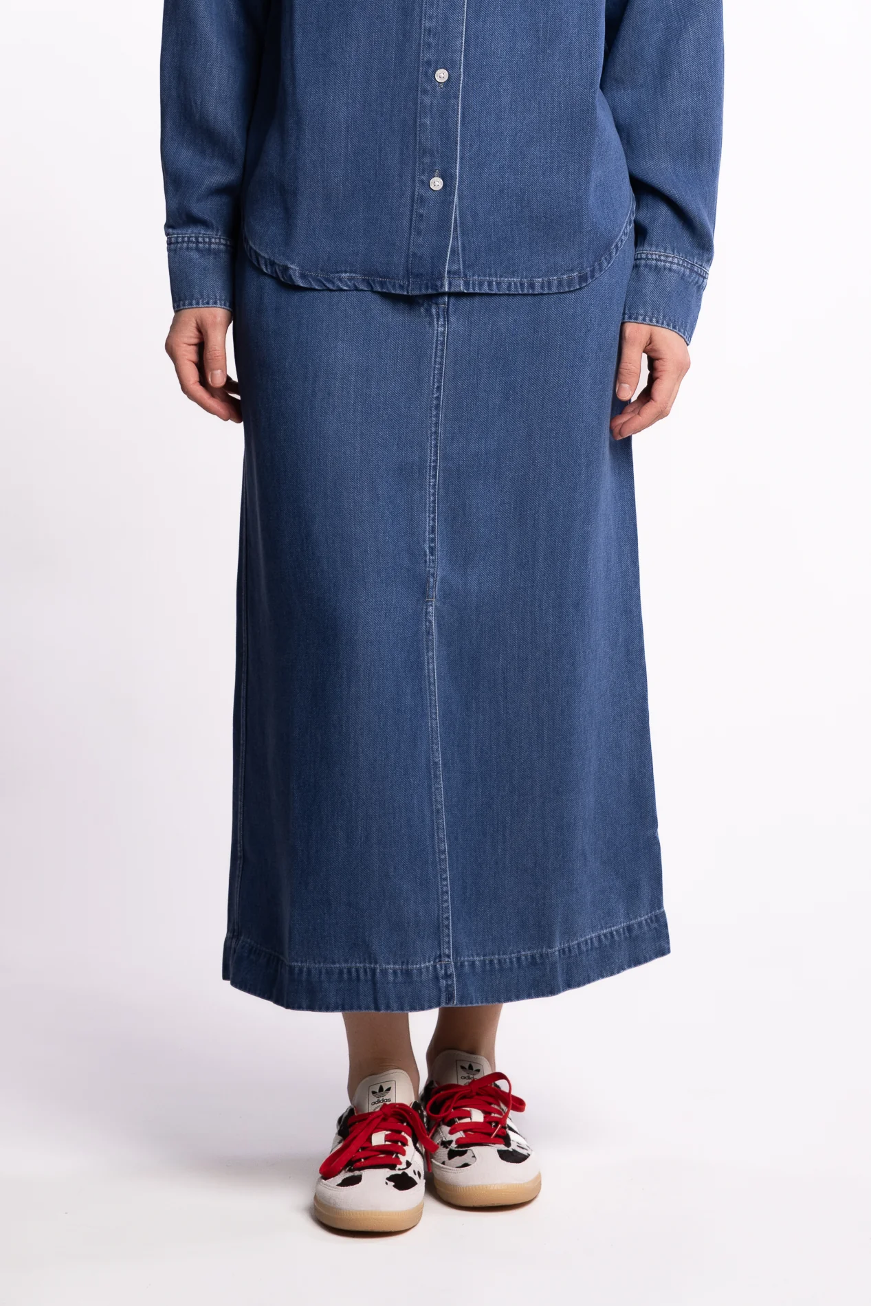 Satoves Skirt 15645 - Medium Denim Blue - Image 7