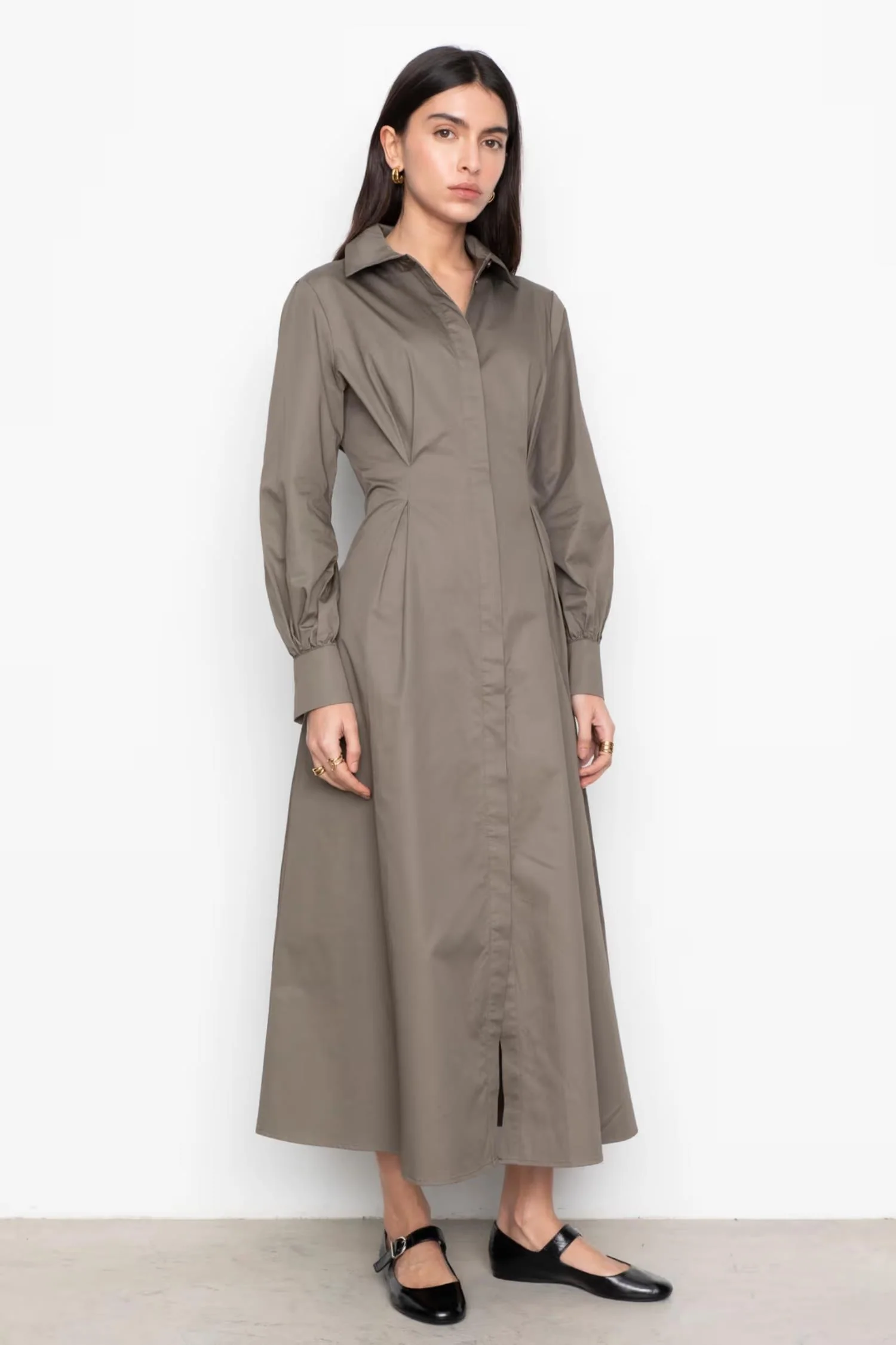 Leandra Dress- Army - Image 2