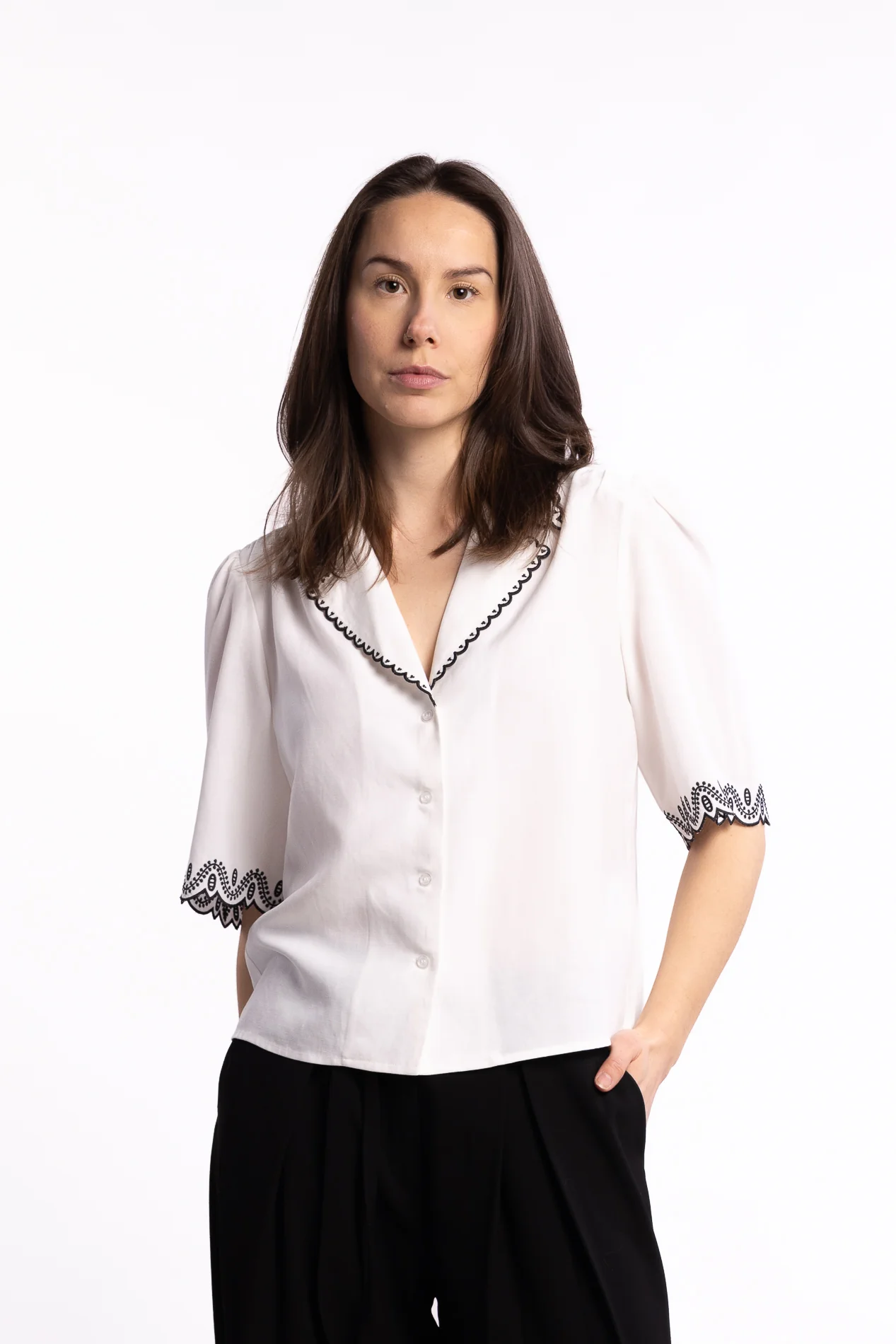 Jane Blouse- Cream - Image 4