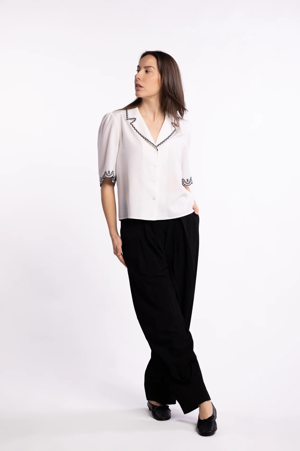 Jane Blouse- Cream - Image 8