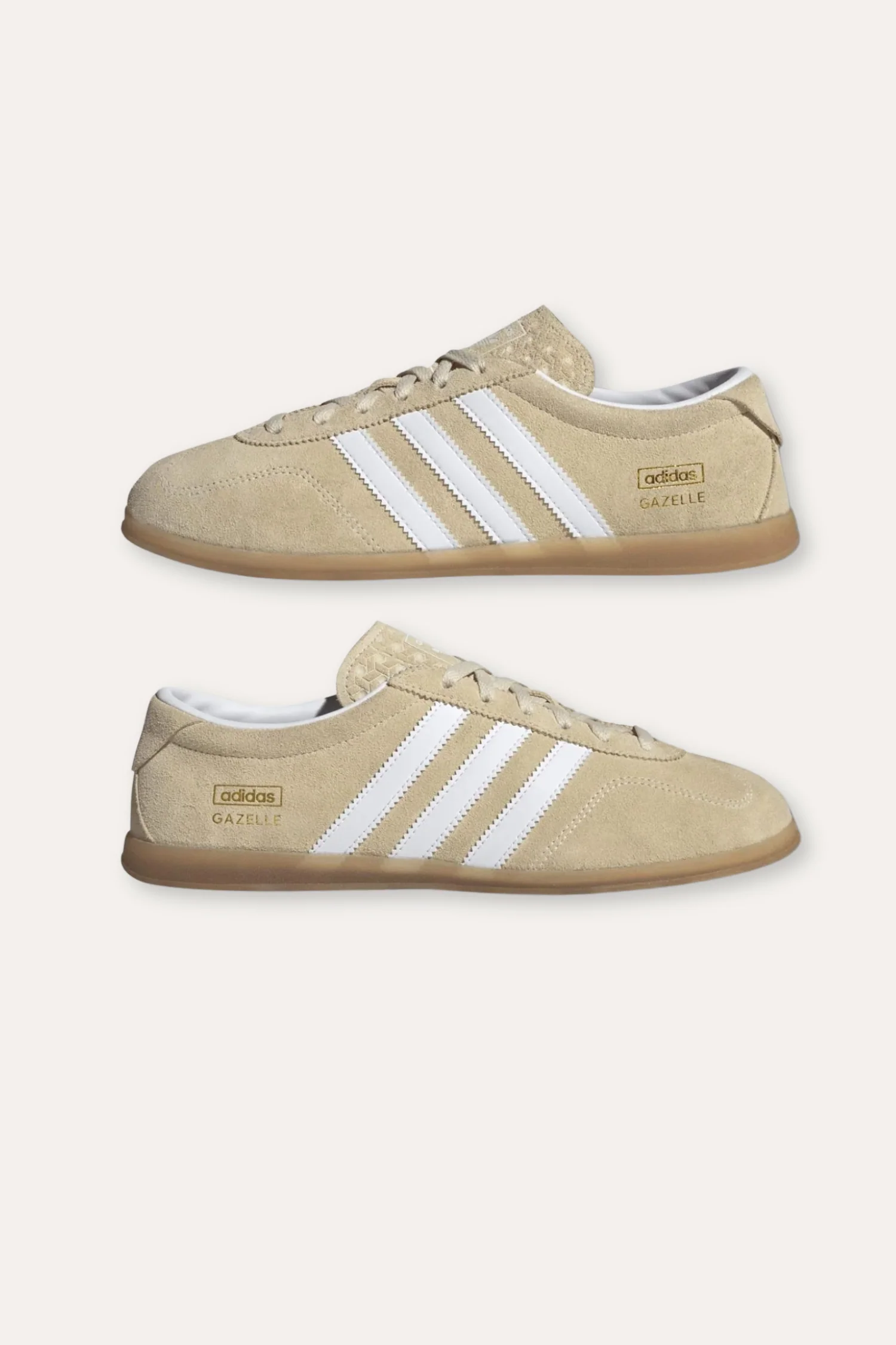 Women's Gazelle Lo Pro JR8889- Sand Strata/Cloud White/Gum - Image 4