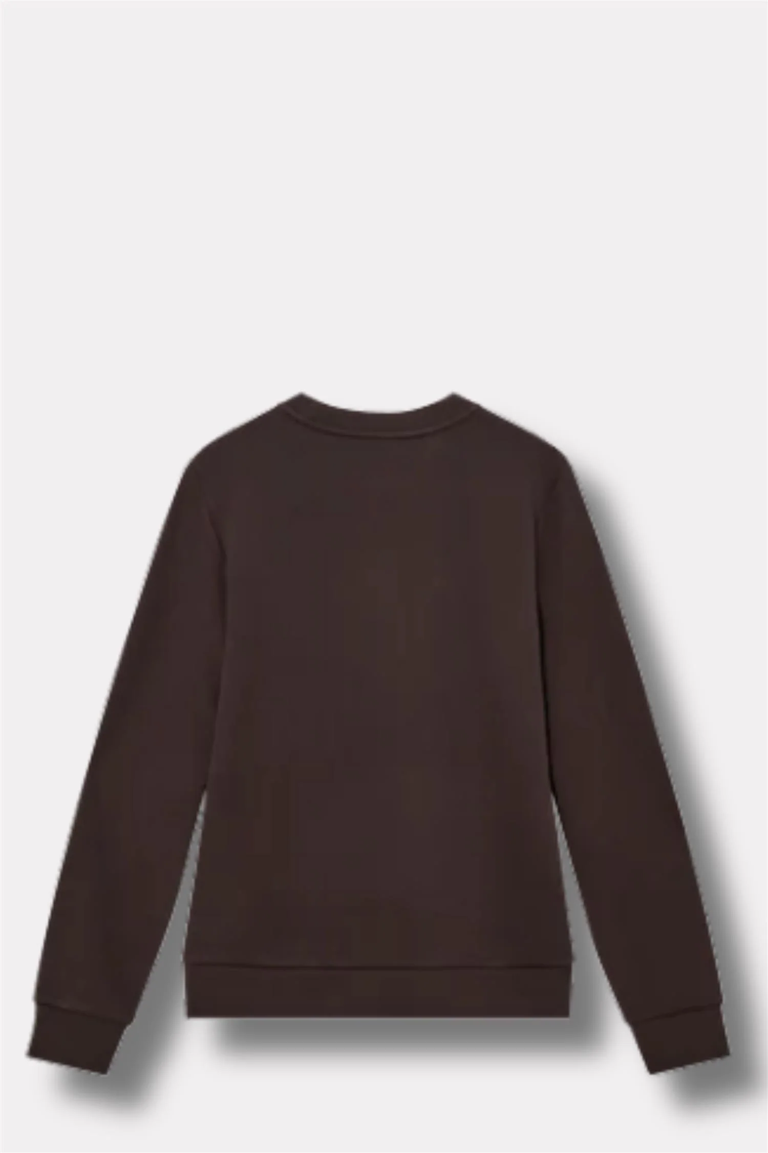 Abel Crew Neck Sweat Chocolate Brown - Image 2