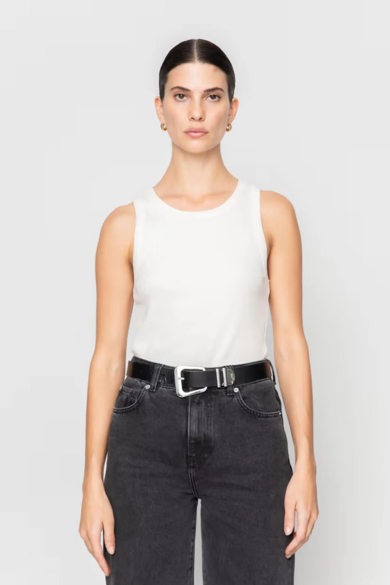 Bennett Belt- 5107 Black Silver - Image 2