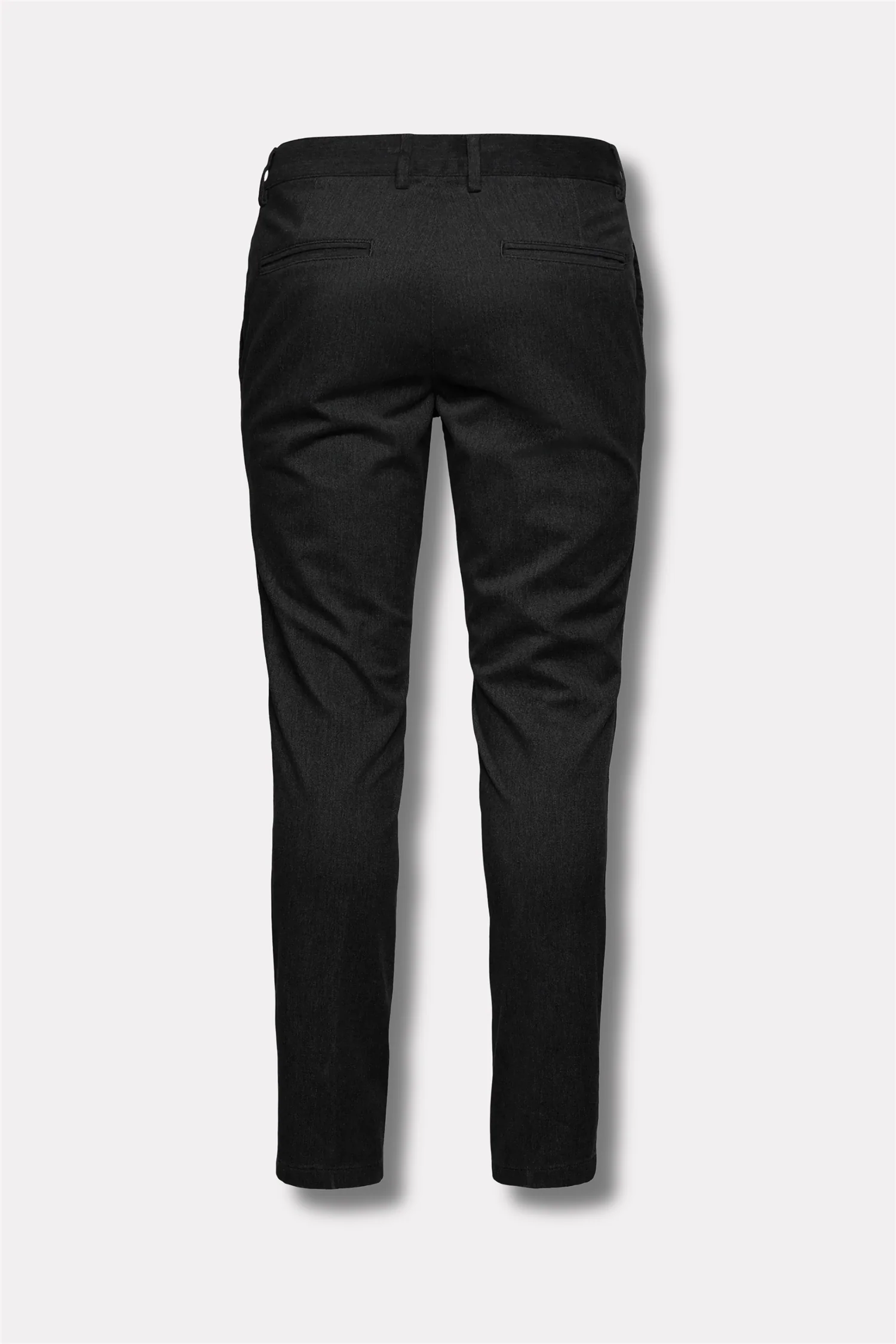 Denz Slim Fit Casual Trousers Dark Grey - Image 2