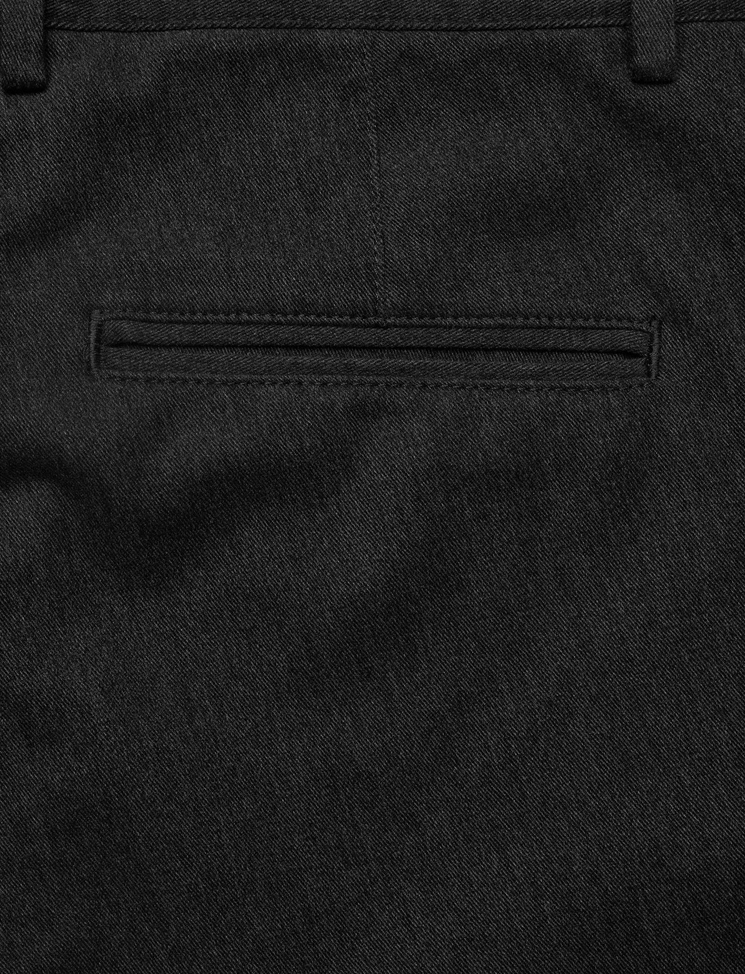 Denz Slim Fit Casual Trousers Dark Grey - Image 5