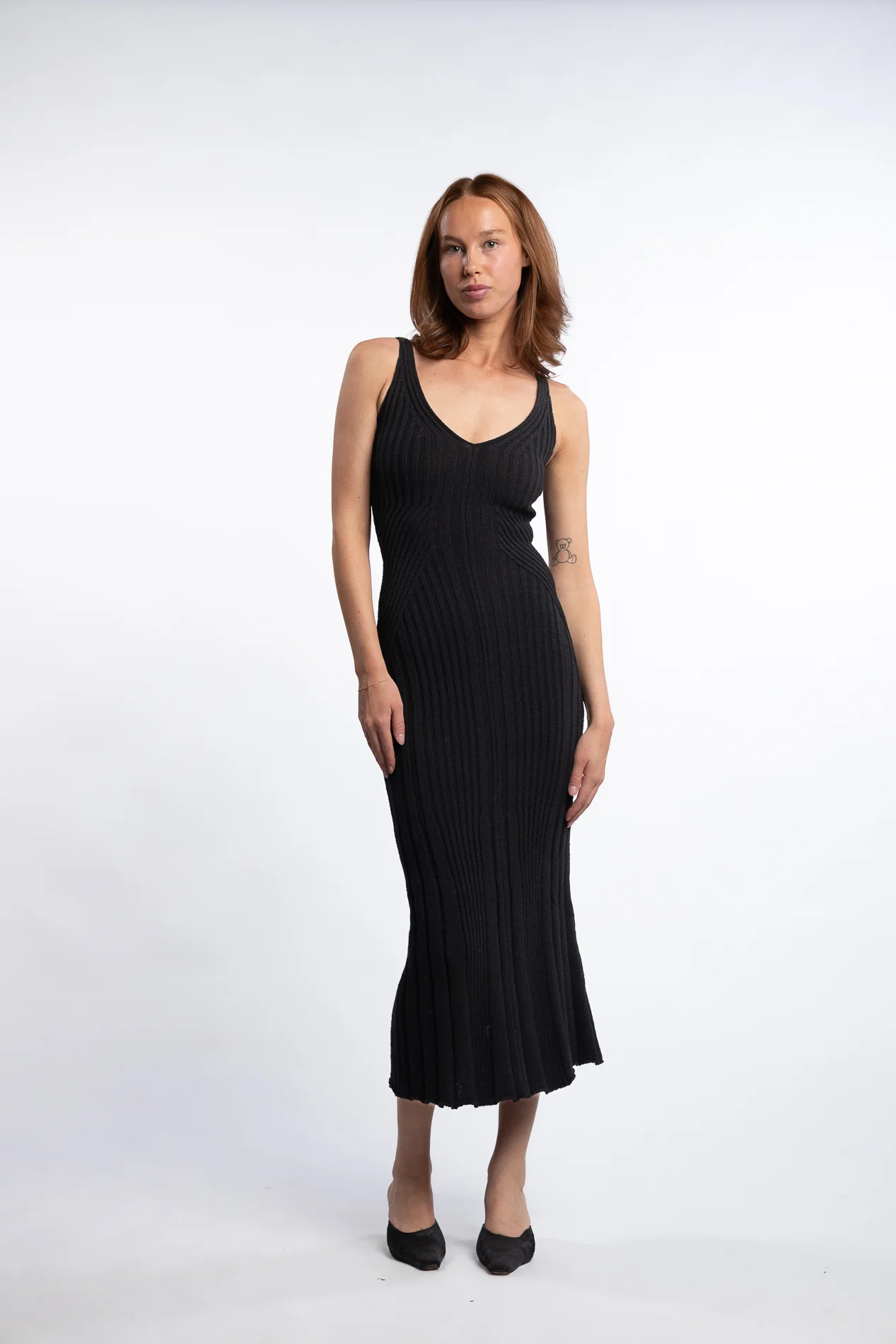 Lugo Slip Dress- Black - Image 7