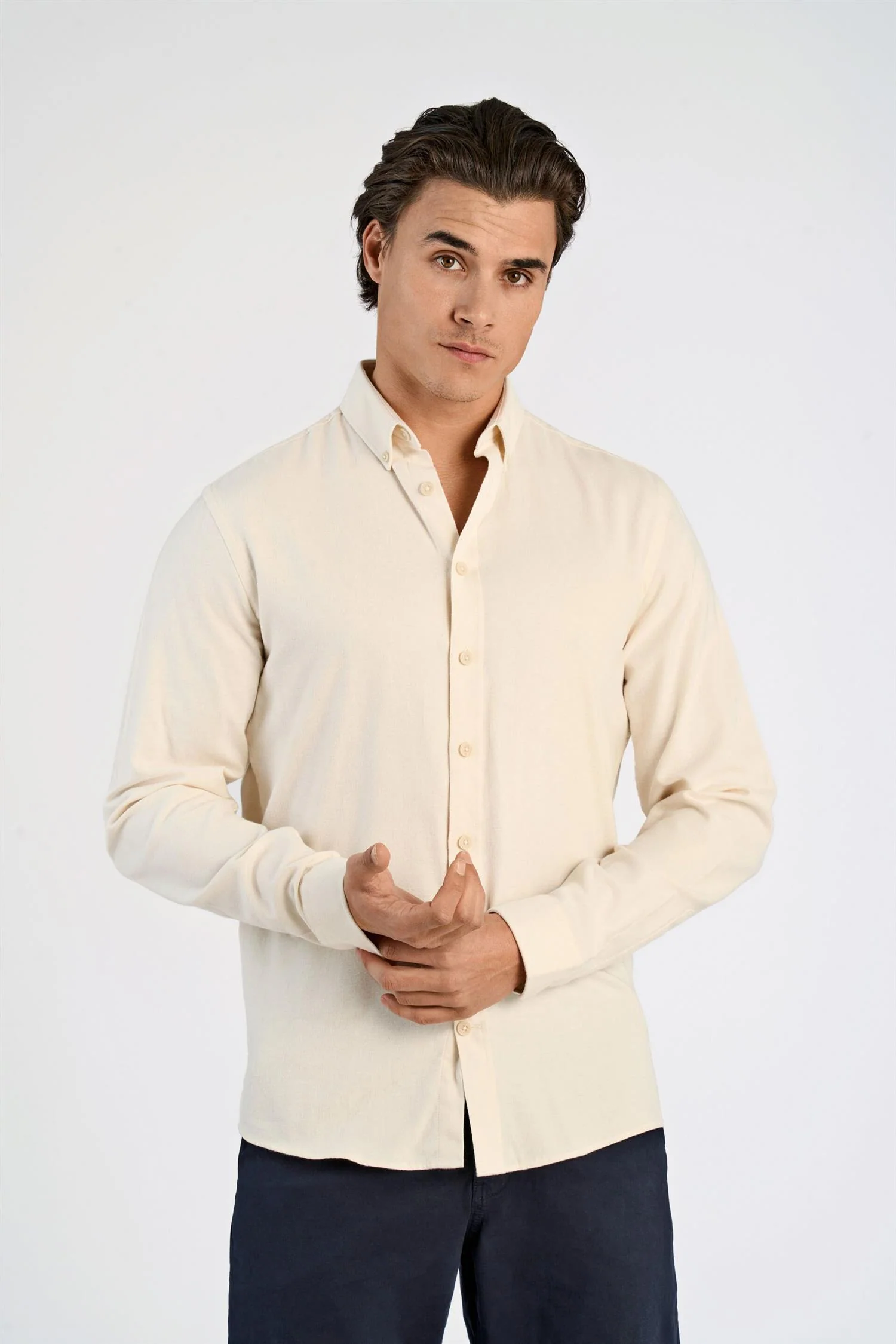 Flannel Shirt Light Sand - Image 2