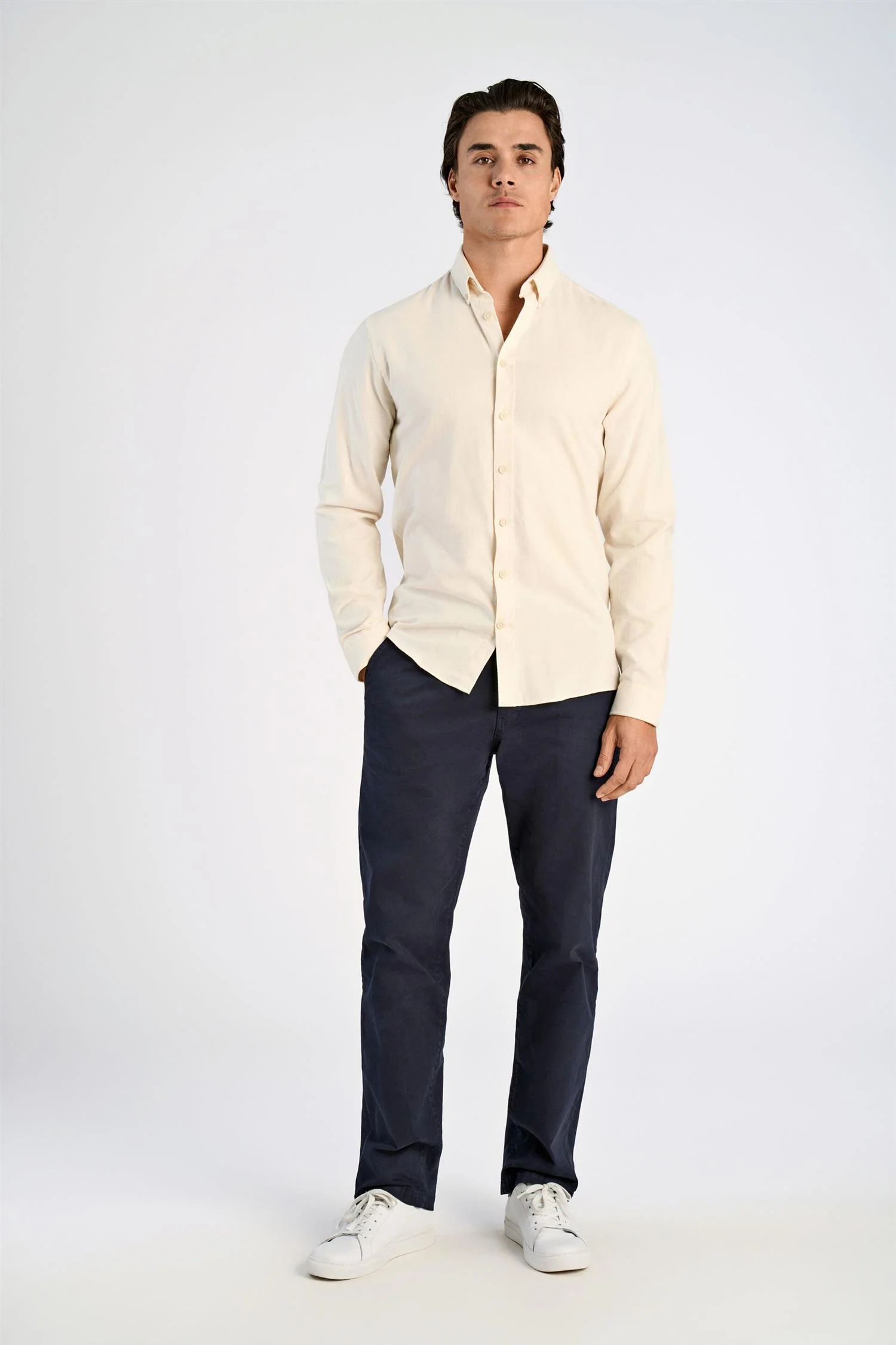 Flannel Shirt Light Sand - Image 3