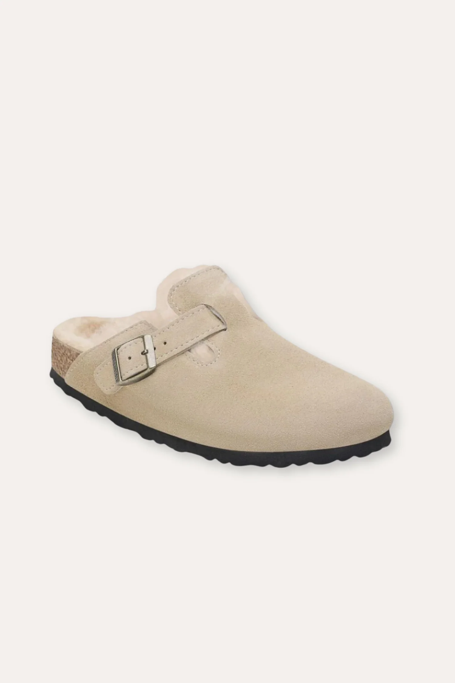 Women's Boston Shearling- Taupe - Image 4