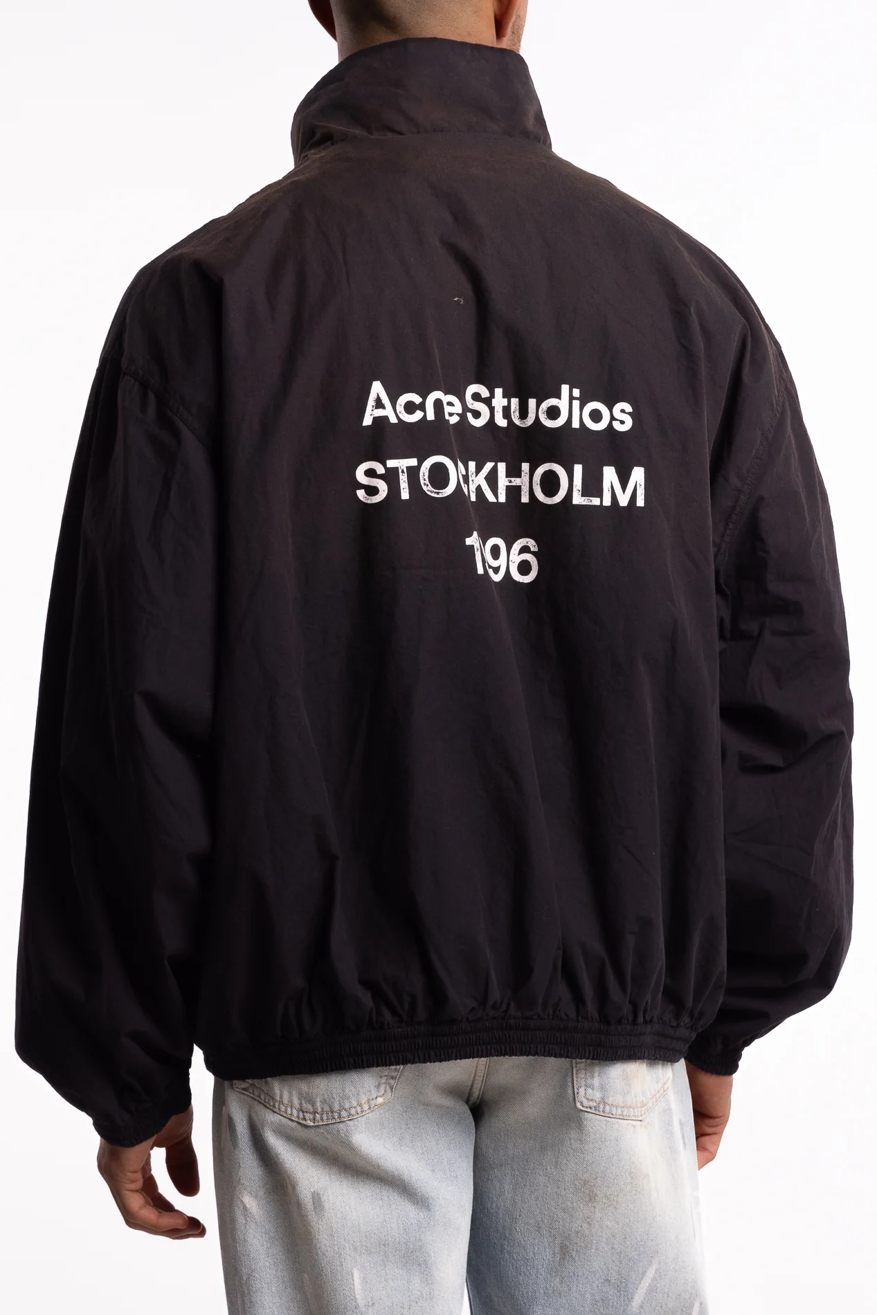Lightweight Cotton Poplin Jacket Black - Image 3