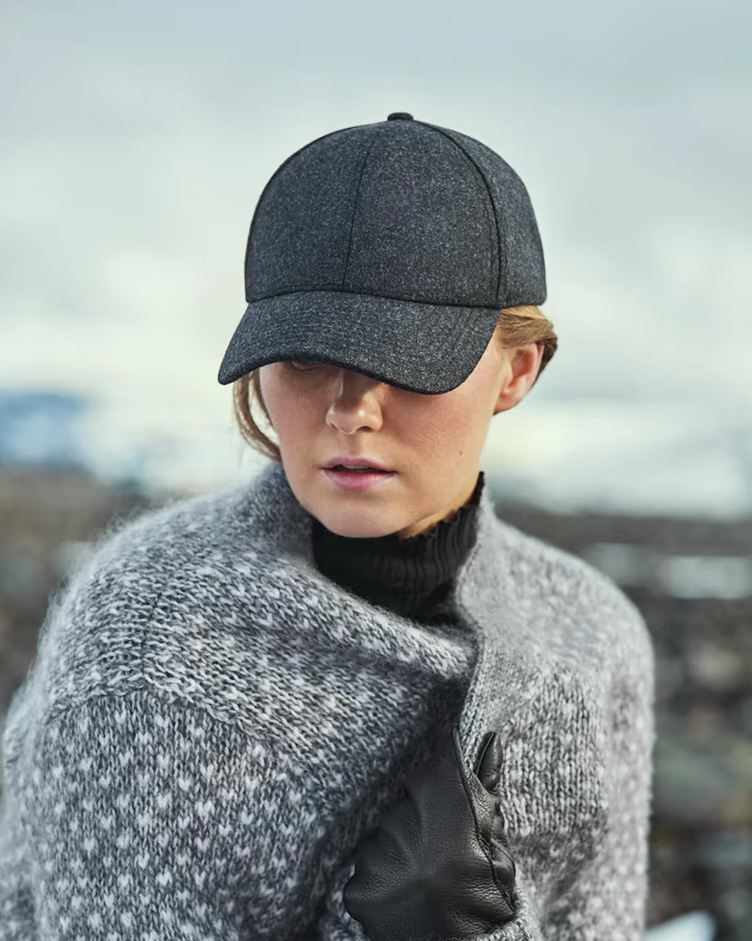 Legacy Structured Virgin Wool Mid Profile 6-panel Jade Black - Image 2