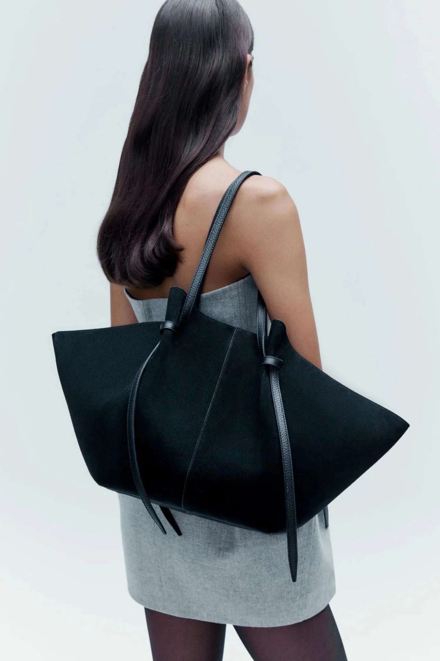 Large Mochi- Black Suede - Image 2