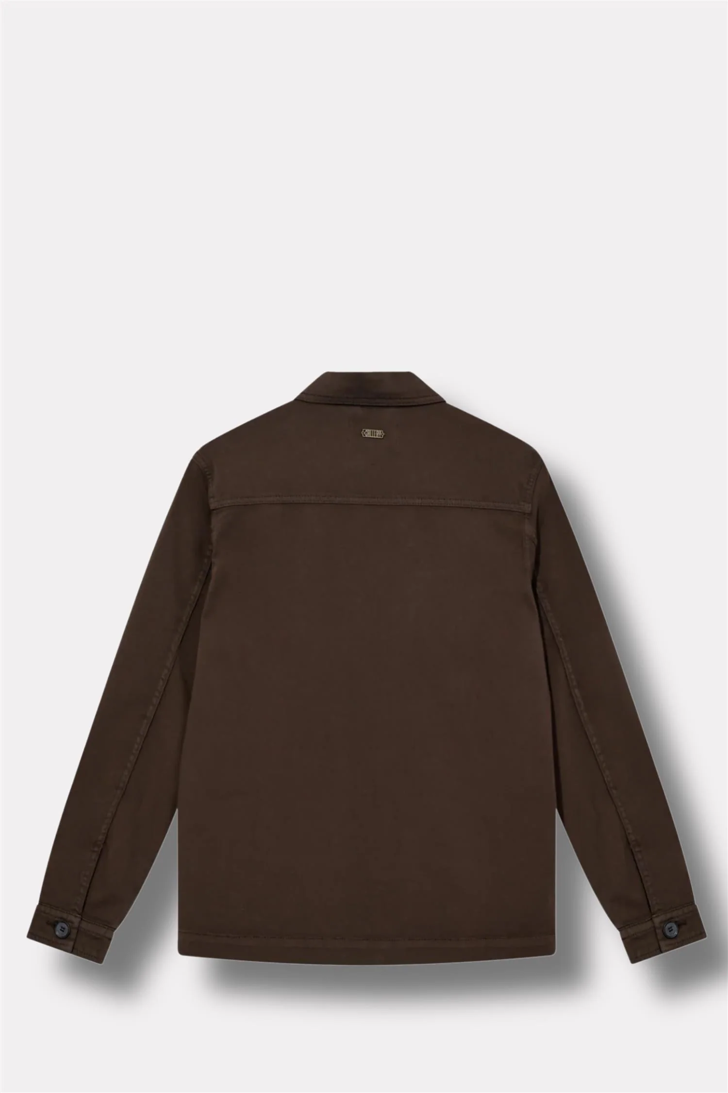 Matteo Soft Overshirt Chocolate Brown - Image 2