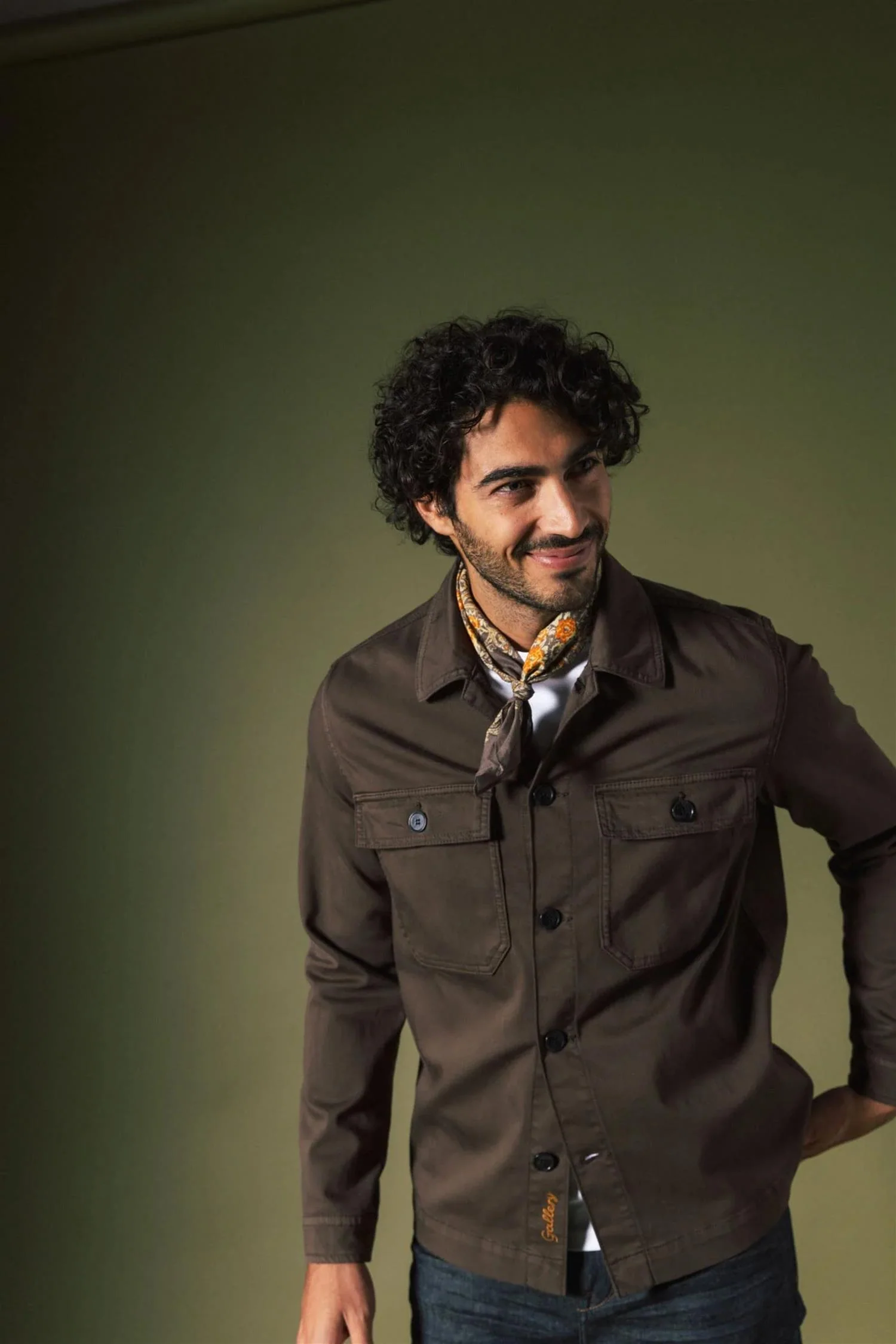 Matteo Soft Overshirt Chocolate Brown - Image 3