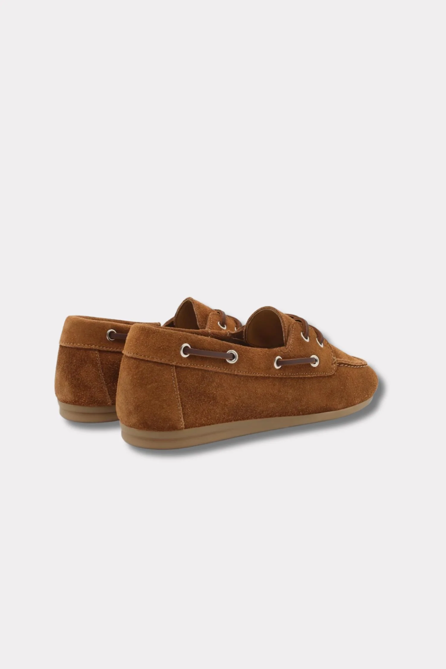 Daisy Boat Shoe - Cognac suede - Image 2