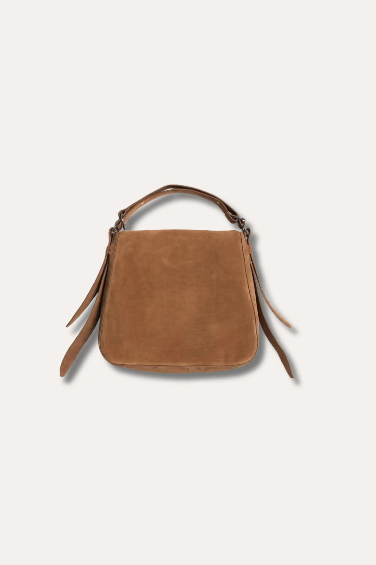 Bud Slouchy Suede Tote - Camel - Image 5