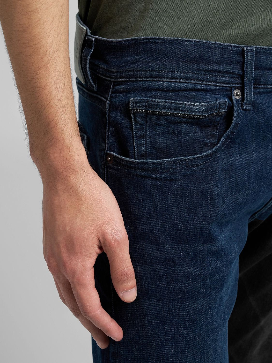 Grover Straight Fit Hyperflex Dark Blue Jeans - Image 6