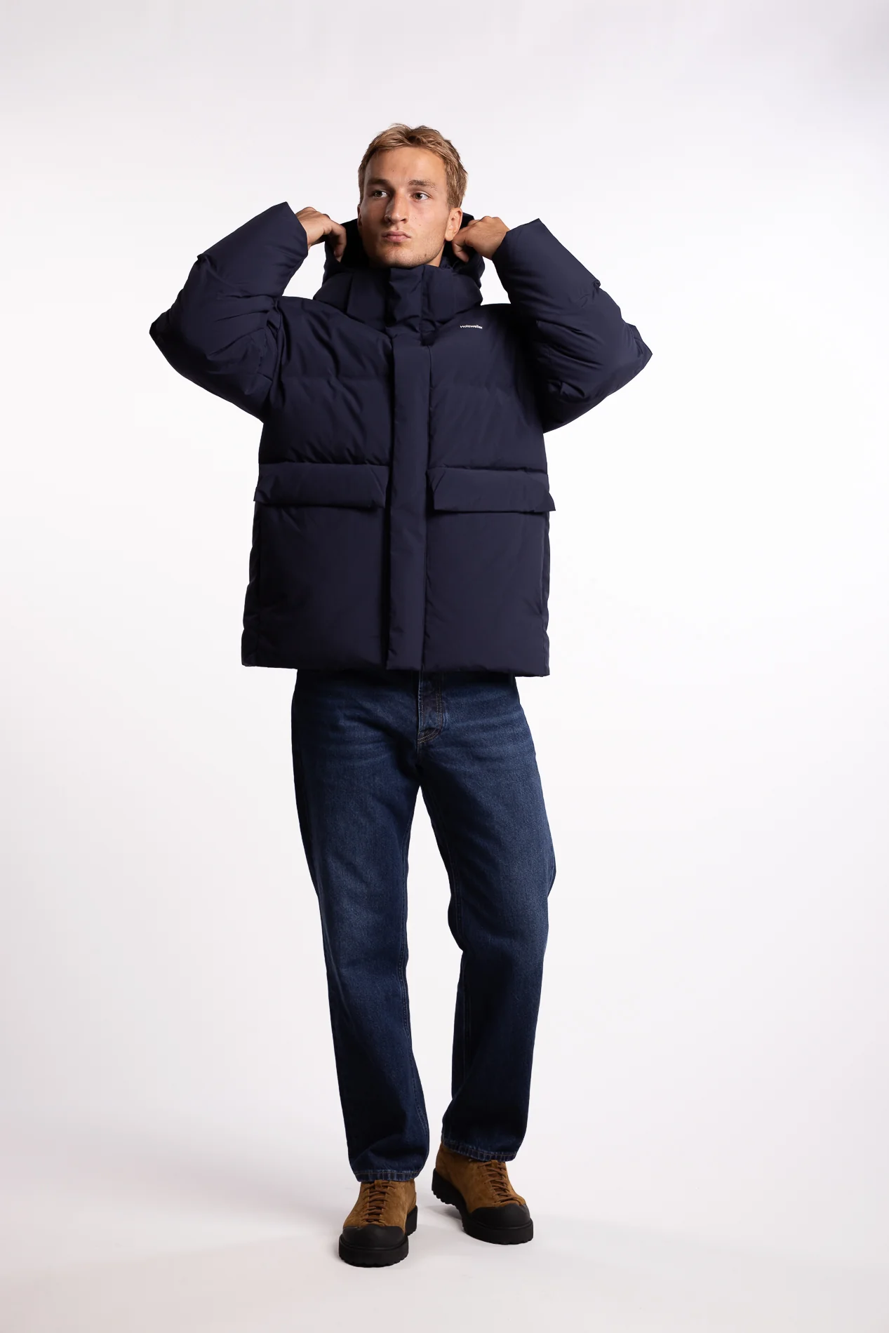 Dovre Down Jacket Dk. Navy - Image 4